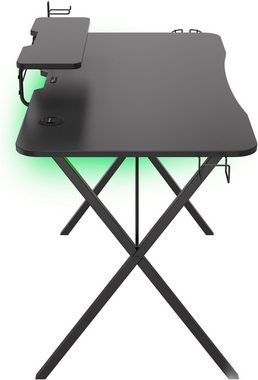 Genesis Gamingtisch HOLM 300 RGB schwarz (120cm x 75cm)