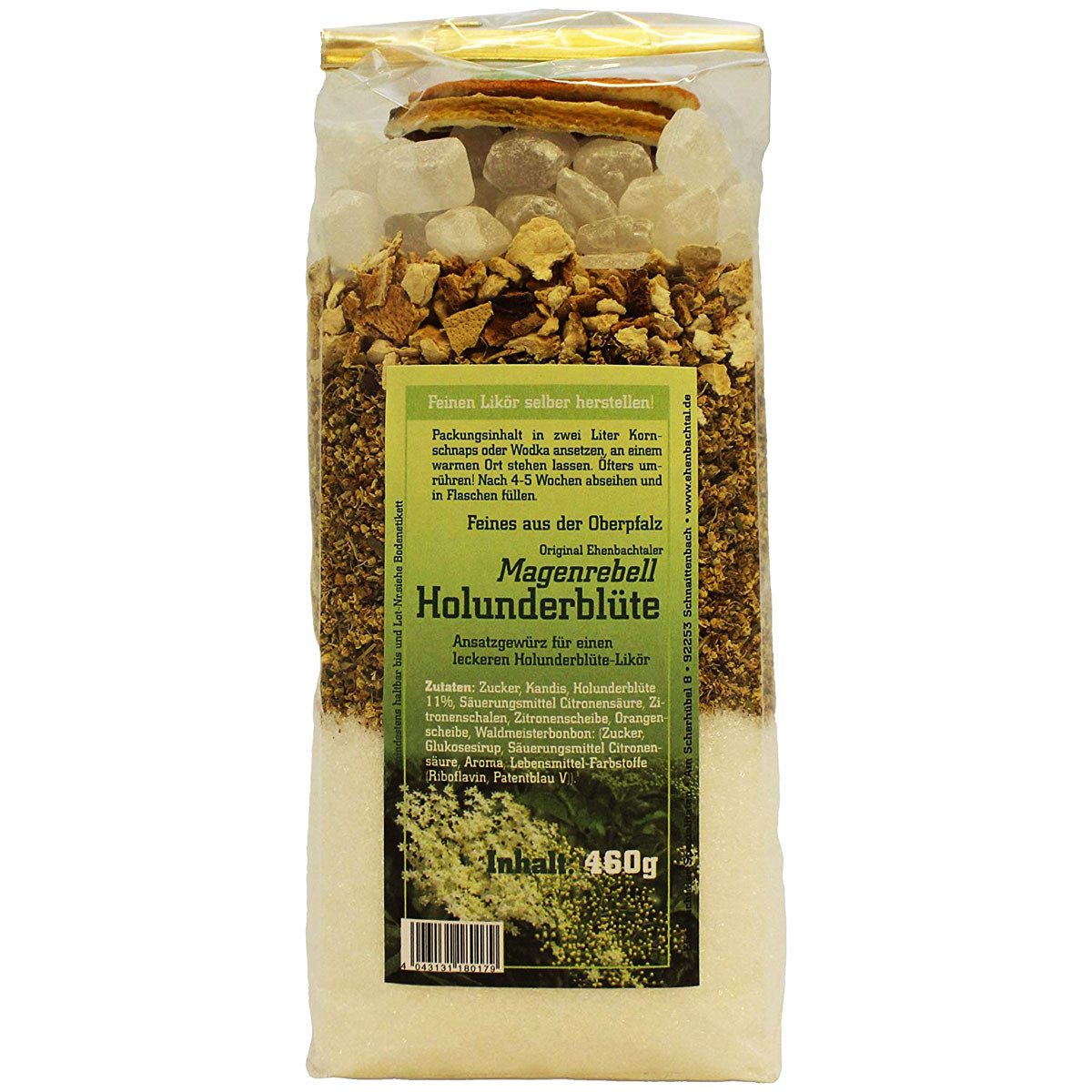 Biller Gewürz, Magenrebell Holunderblüte Likör Ansatzmischung Kräuterlikör 460g