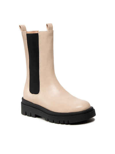 pieces Klassische Stiefeletten Pctia Chelsea Boot 17124312 Beige/Black Stiefel