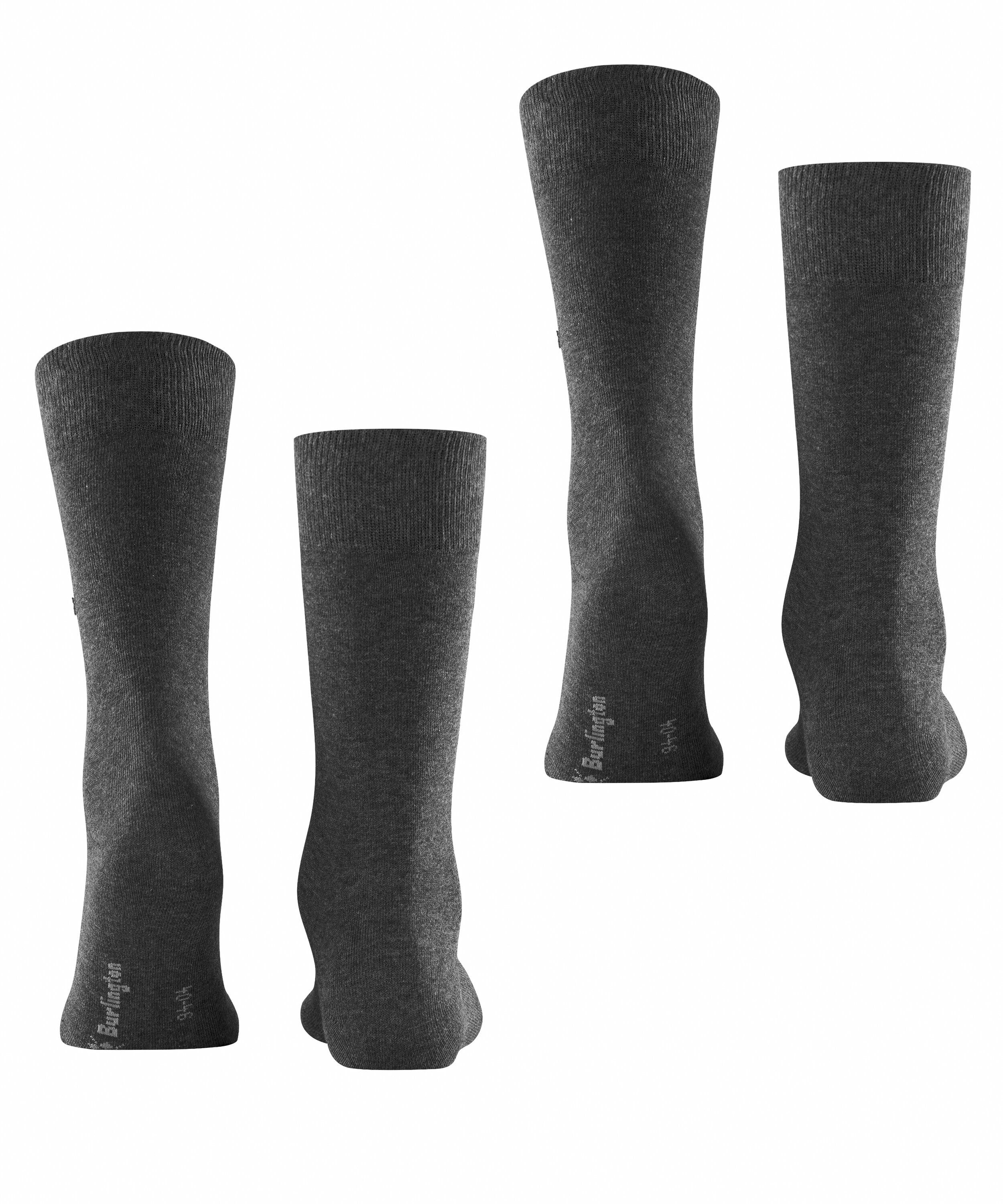 Burlington Socken Everyday 2-Pack Socken (2-Paar) aus weicher gekämmter Baumwolle