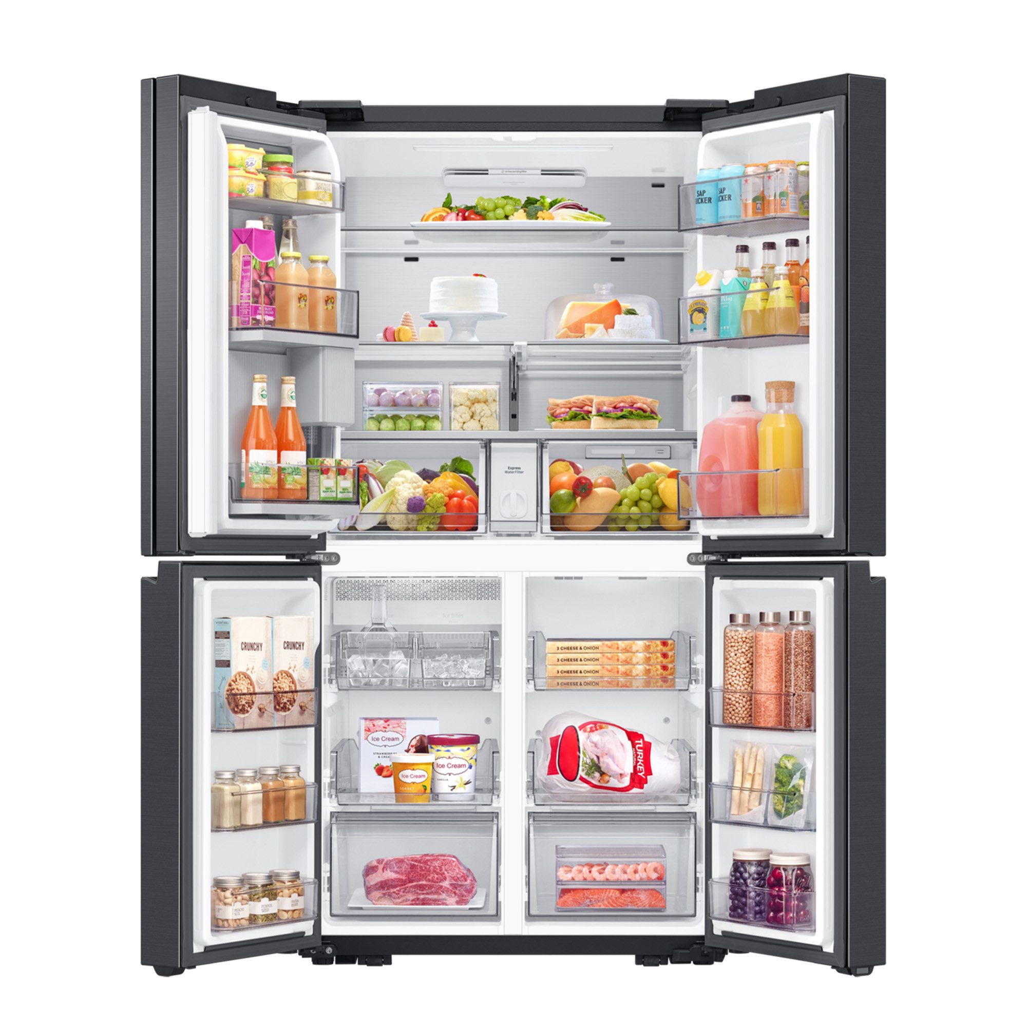 Samsung Multi Door RF9000 RF65DG960ESG, 183 cm hoch, 91,2 cm breit