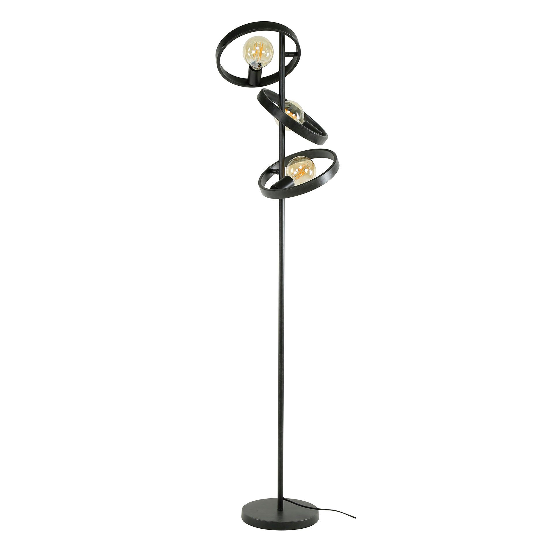 Stehlampe ohne hofstein Metall moderne in aus Leuchtmittel »Lanciatoio« Stehlampe Anthrazit,