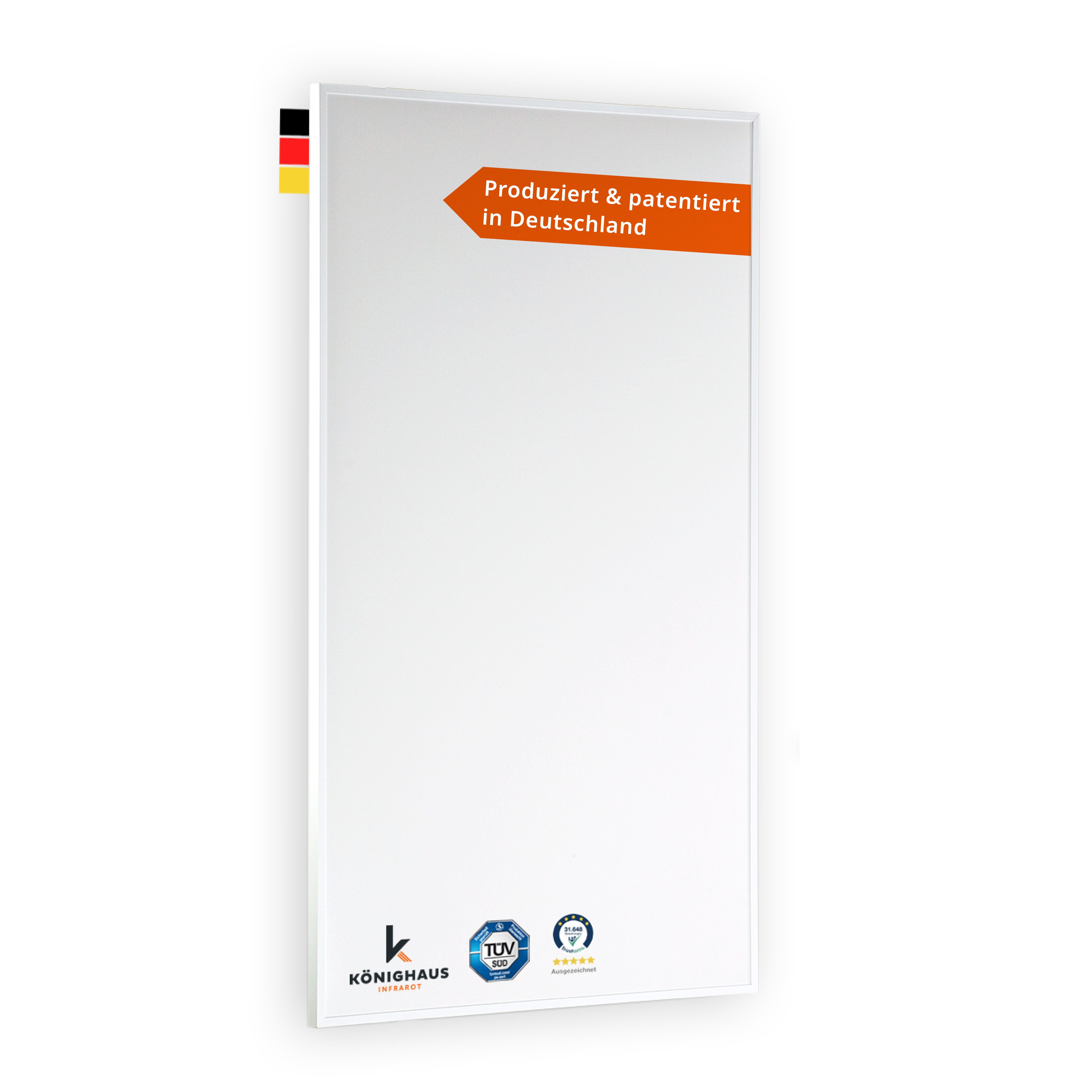 Könighaus Infrarotheizung P-Serie - LED Thermostat, hohe Effizienz, Made in Germany, sehr angenehme Strahlungswärme