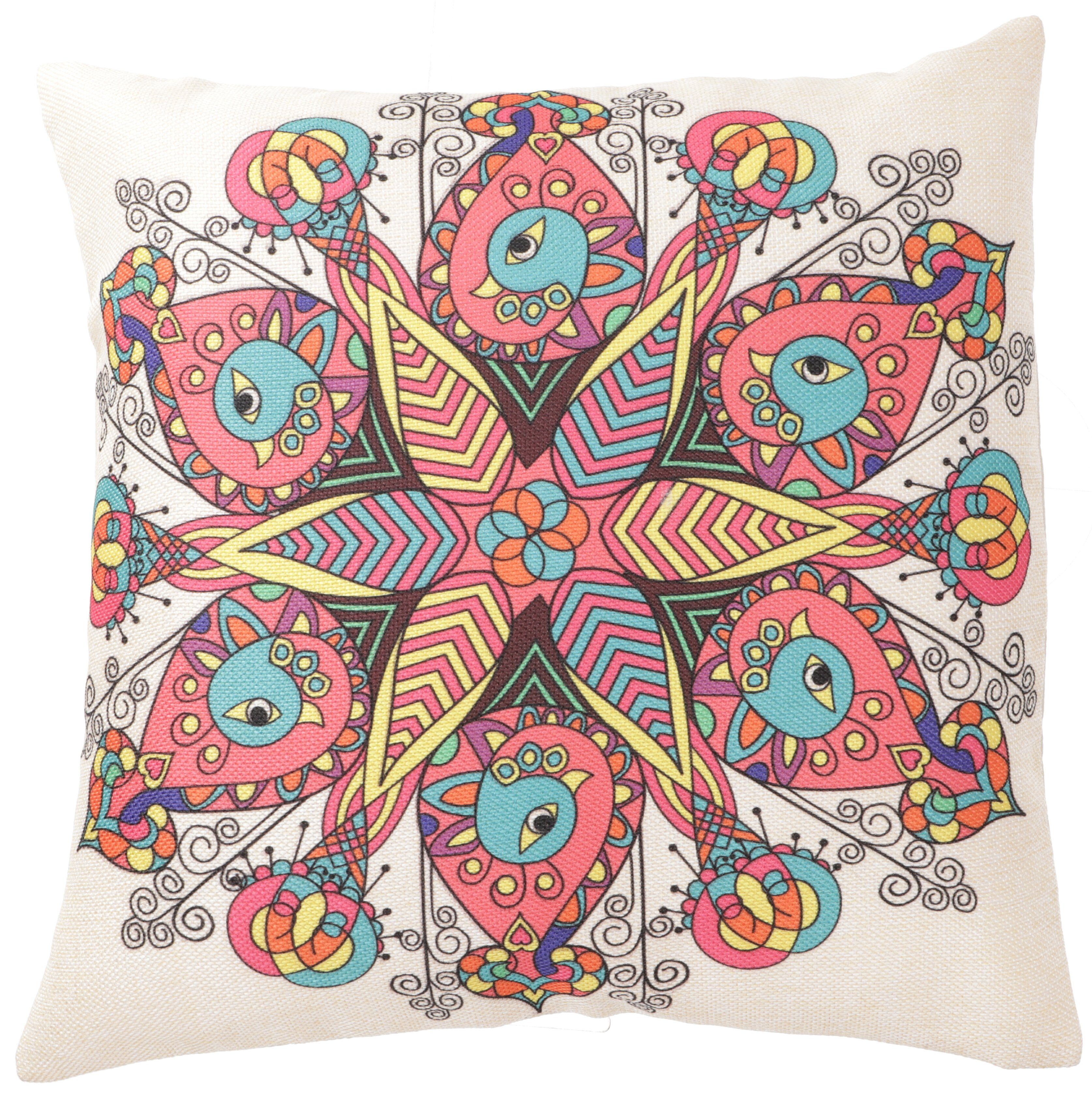 Kissenbezüge Ethno Kissenhülle, Boho Kissenbezug - Mandala 3, Guru-Shop