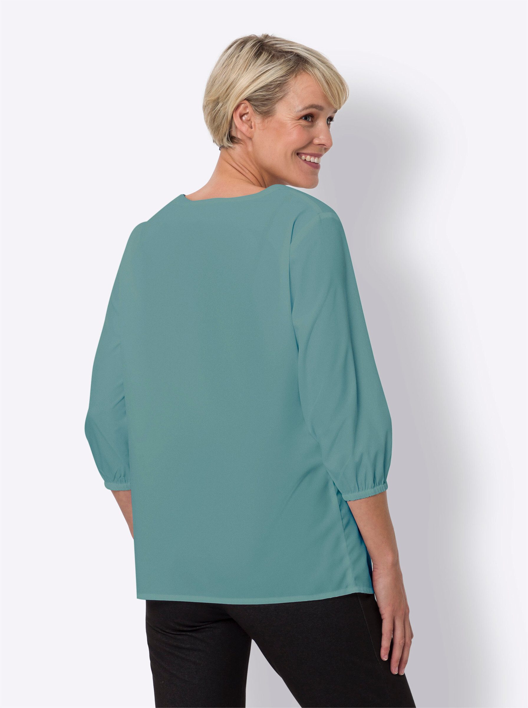 Sieh an! Klassische Bluse Schlupfbluse günstig online kaufen