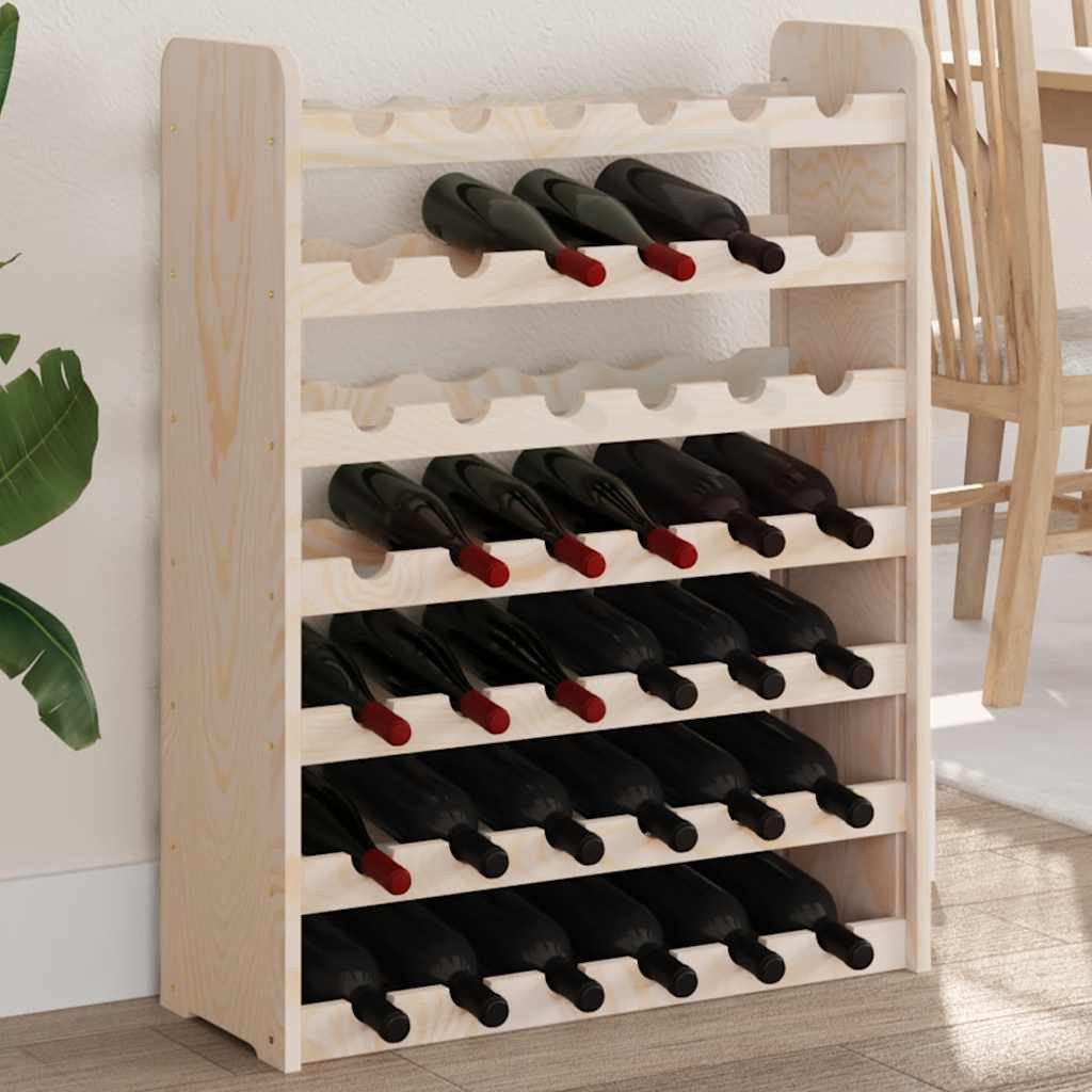 vidaXL Weinregal Weinregal 67,5x25x87 cm Massivholz Kiefer, 1-tlg.