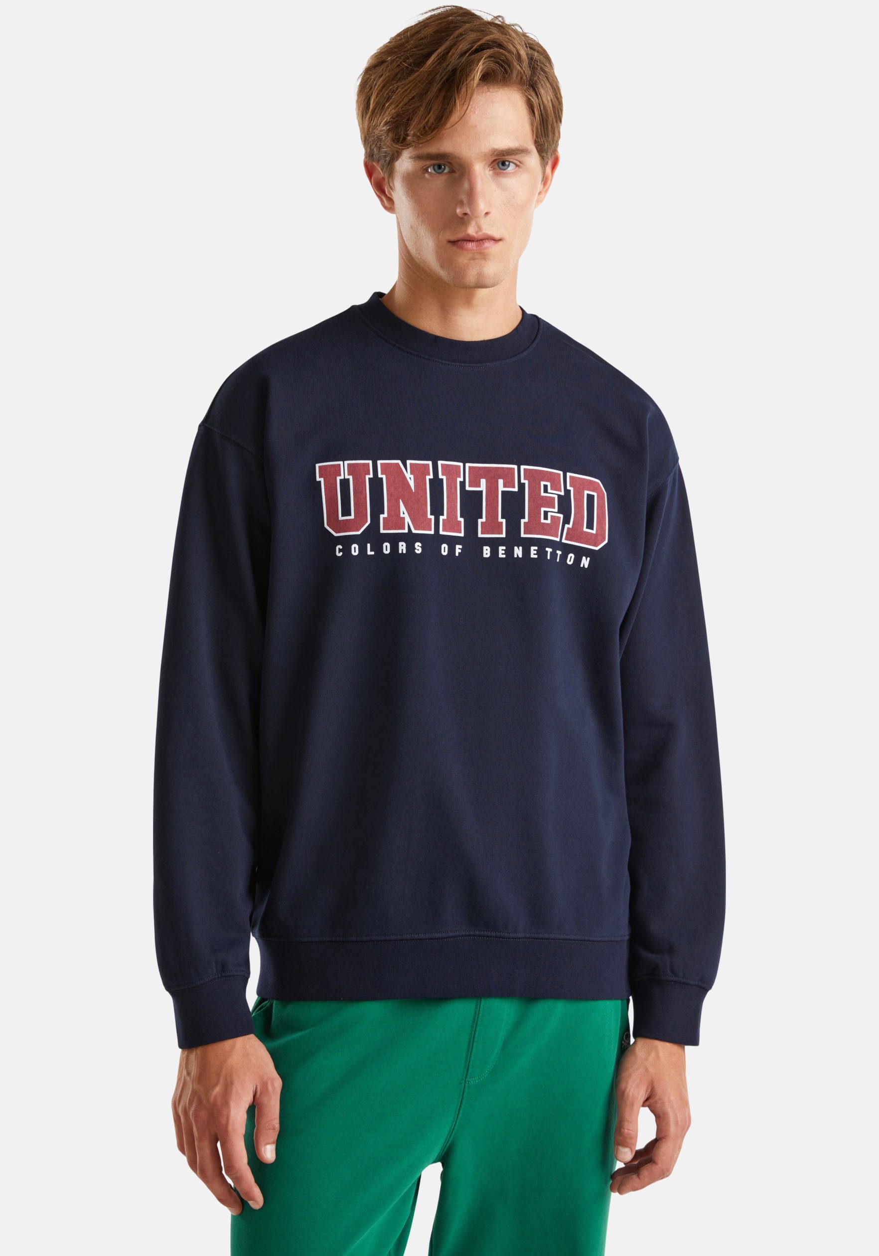 United Colors of Benetton Sweatshirt mit Logodruck