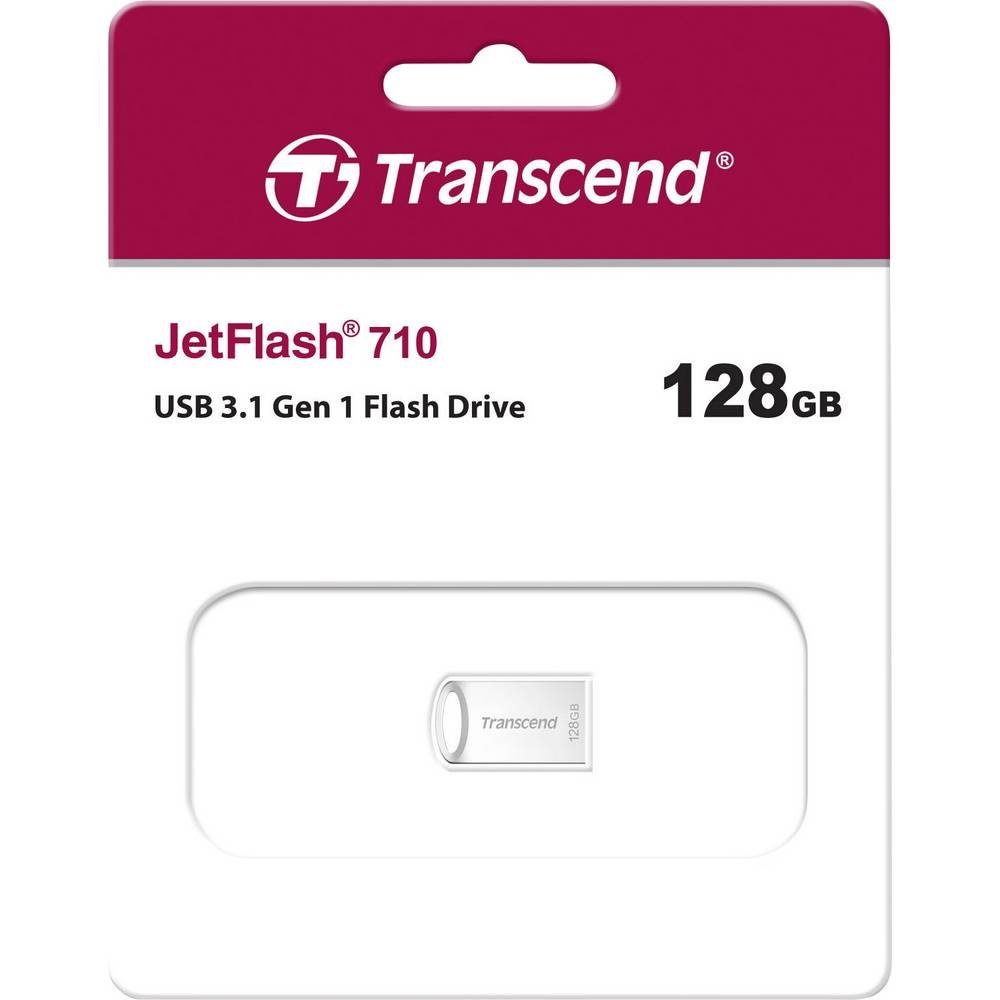 Transcend USB-Stick JetFlash® 710 128GB USB 3.1 TS128GJF710S USB-Stick (Nano)