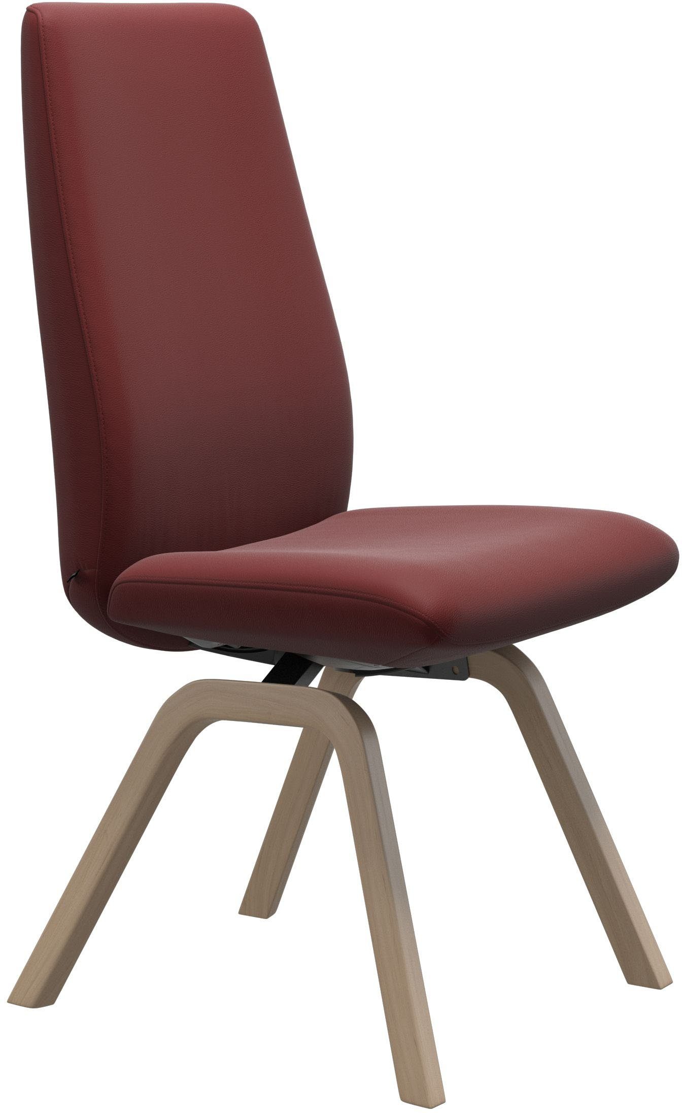 Eiche Stressless® Laurel, in gekalkt mit High Polsterstuhl L, schräggestellten Back, Beinen Größe