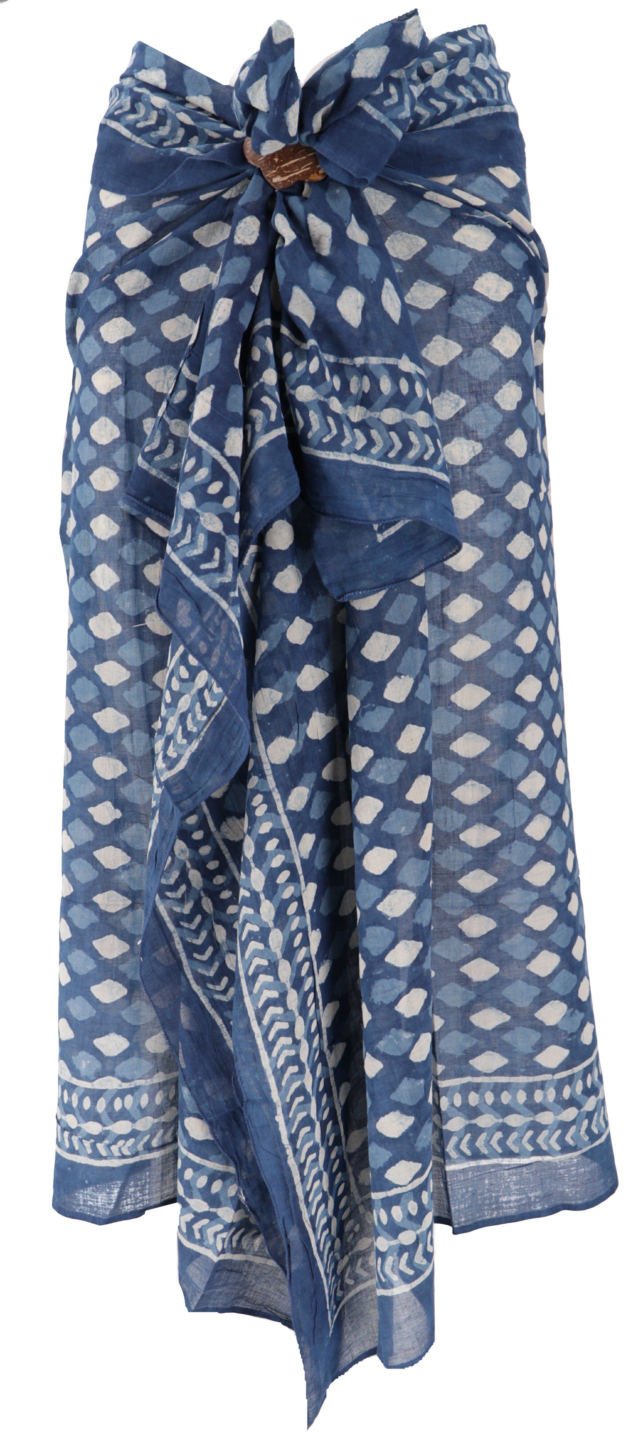 Guru-Shop Sarong Leichter Pareo Schal, Sarong, handbedrucktes.. – Bild 4 von 5