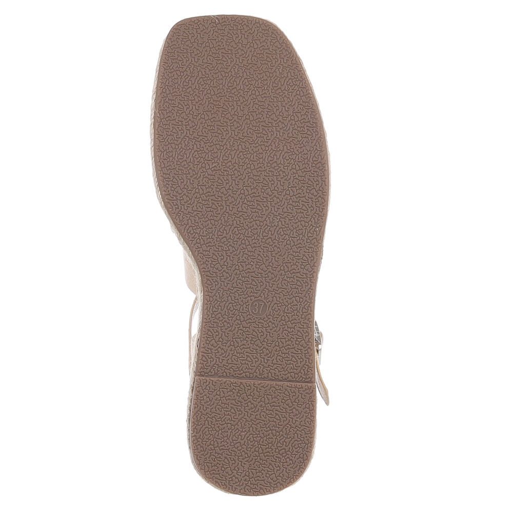Ital-Design Moderne Plateau-Sandaletten für Damen – ideales Sommer-Design Plateausandaletten (89853001) Keilabsatz/Wedge Keilsandaletten in Beige