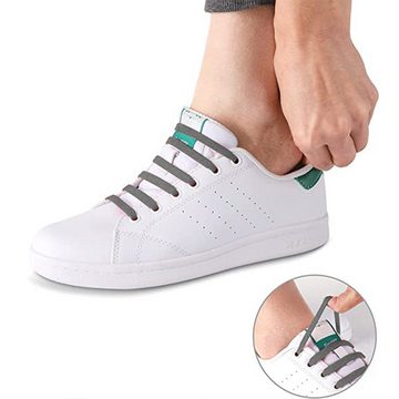 Gontence Schnürsenkel Elastische Silikon Schnürsenkel, Schuhband ohne Schuhe Binde