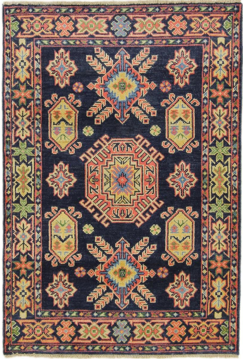 Orientteppich Kazak 87x126 Handgeknüpfter Orientteppich, Nain Trading, rechteckig, Höhe: 5 mm