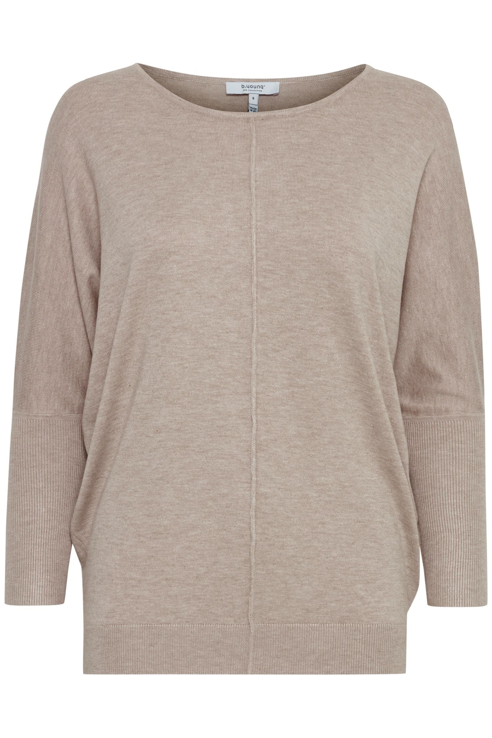 b.young Strickpullover Feinstrick Langarm Stretch BYPIMBA BYPIMBA BAT JUMPE günstig online kaufen