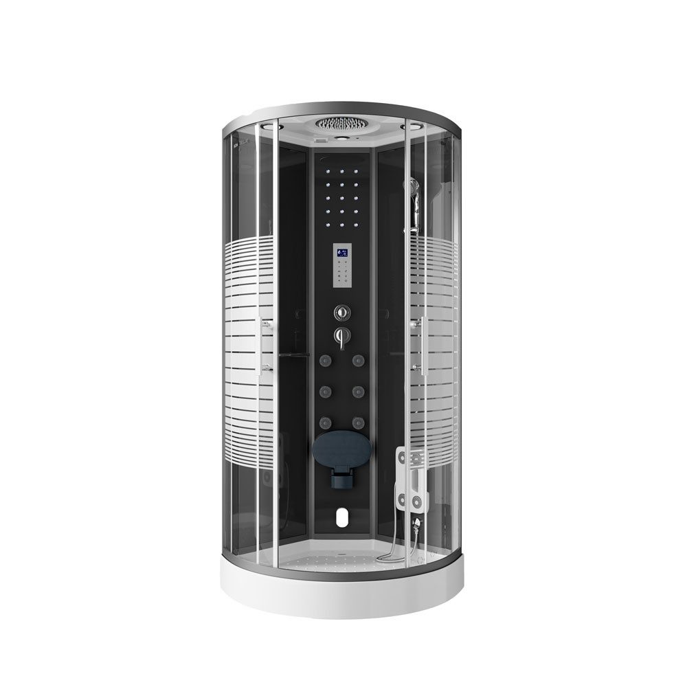 HOME DELUXE Dampfdusche BLACK PEARL, BxT: 90x90 cm, Einscheibensicherheitsg günstig online kaufen