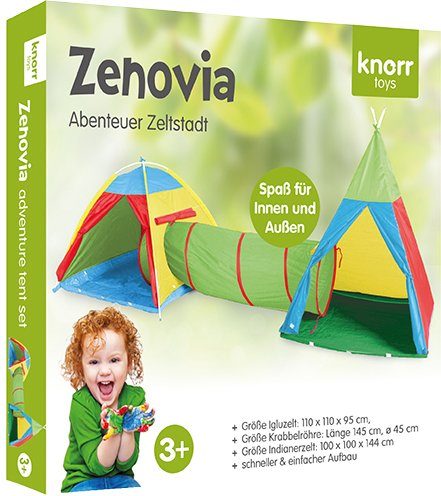 Knorrtoys® Spielzelt Zeltstadt Zenovia mit Spieltunnel