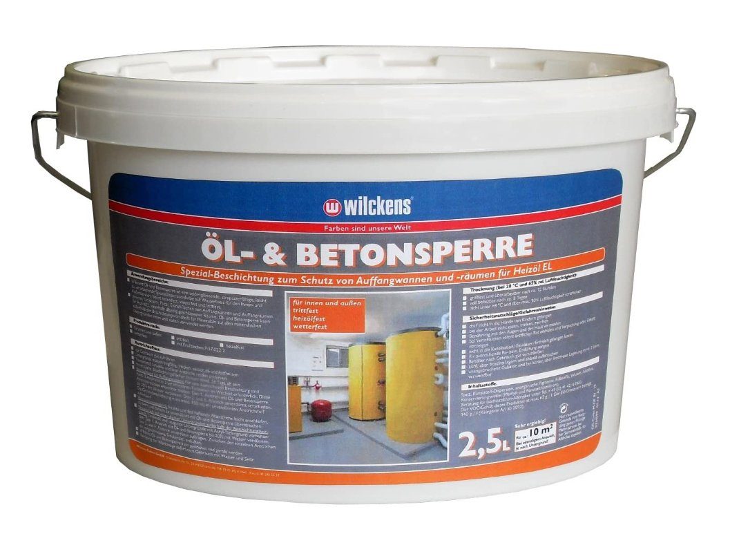 Wilckens Farben Bodenversiegelung Ölsperre und Betonbeschichtung 2,5 L Grau