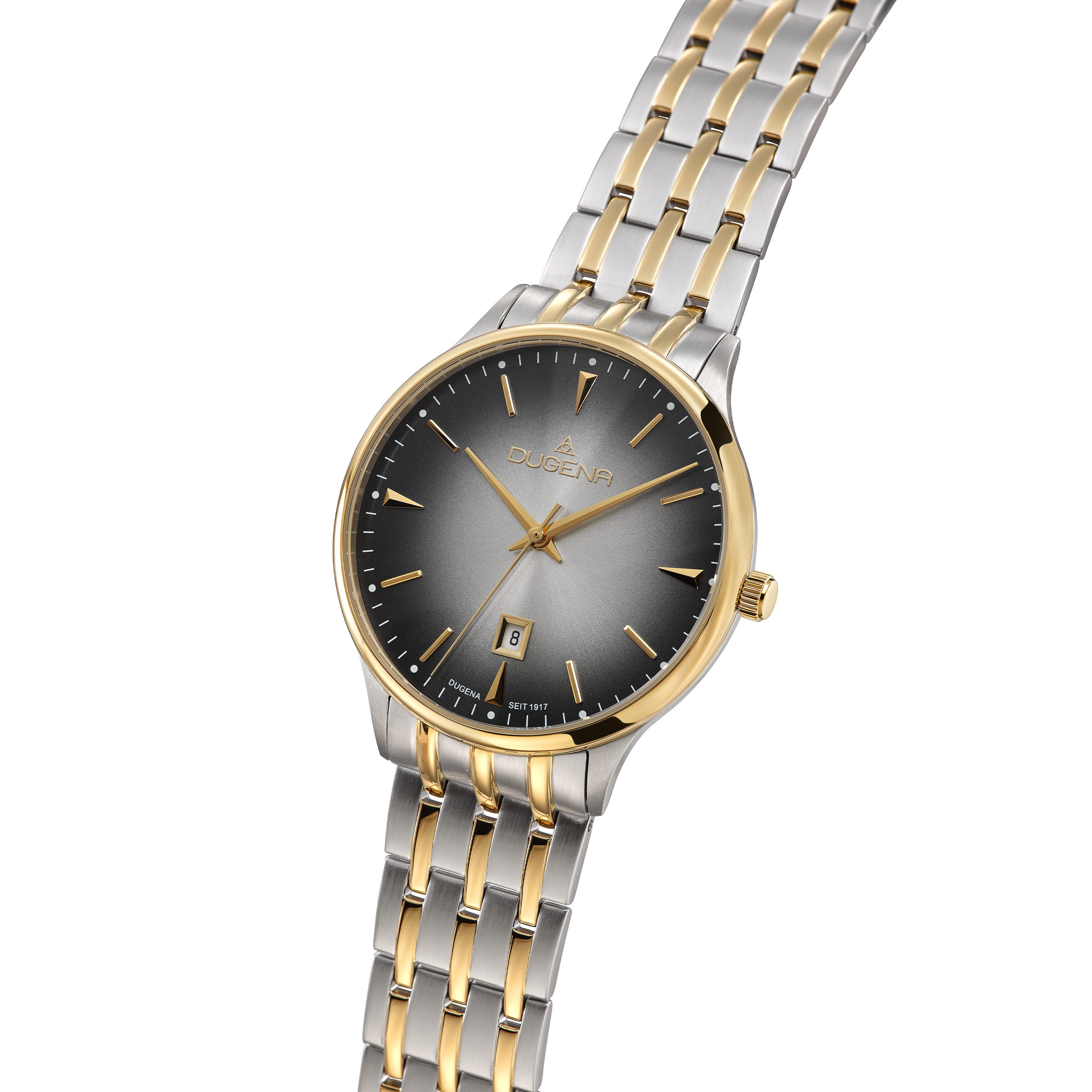Dugena Quarzuhr Herren-Armbanduhr Grace, Quarzwerk, wasserdicht, 5 bar