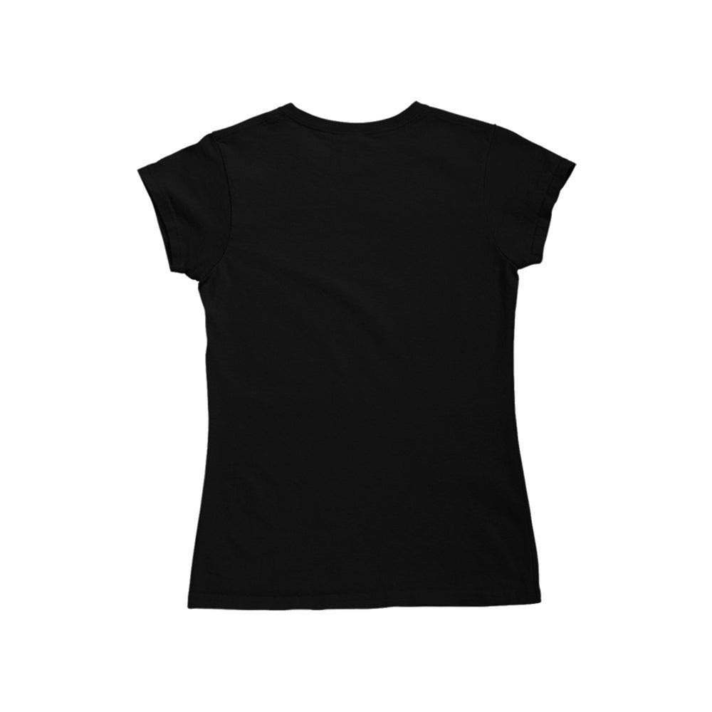 Damen farbe Baumwolle Tshirt T-Shirt Hope Schwarz Novux (1-tlg) aus Dotted