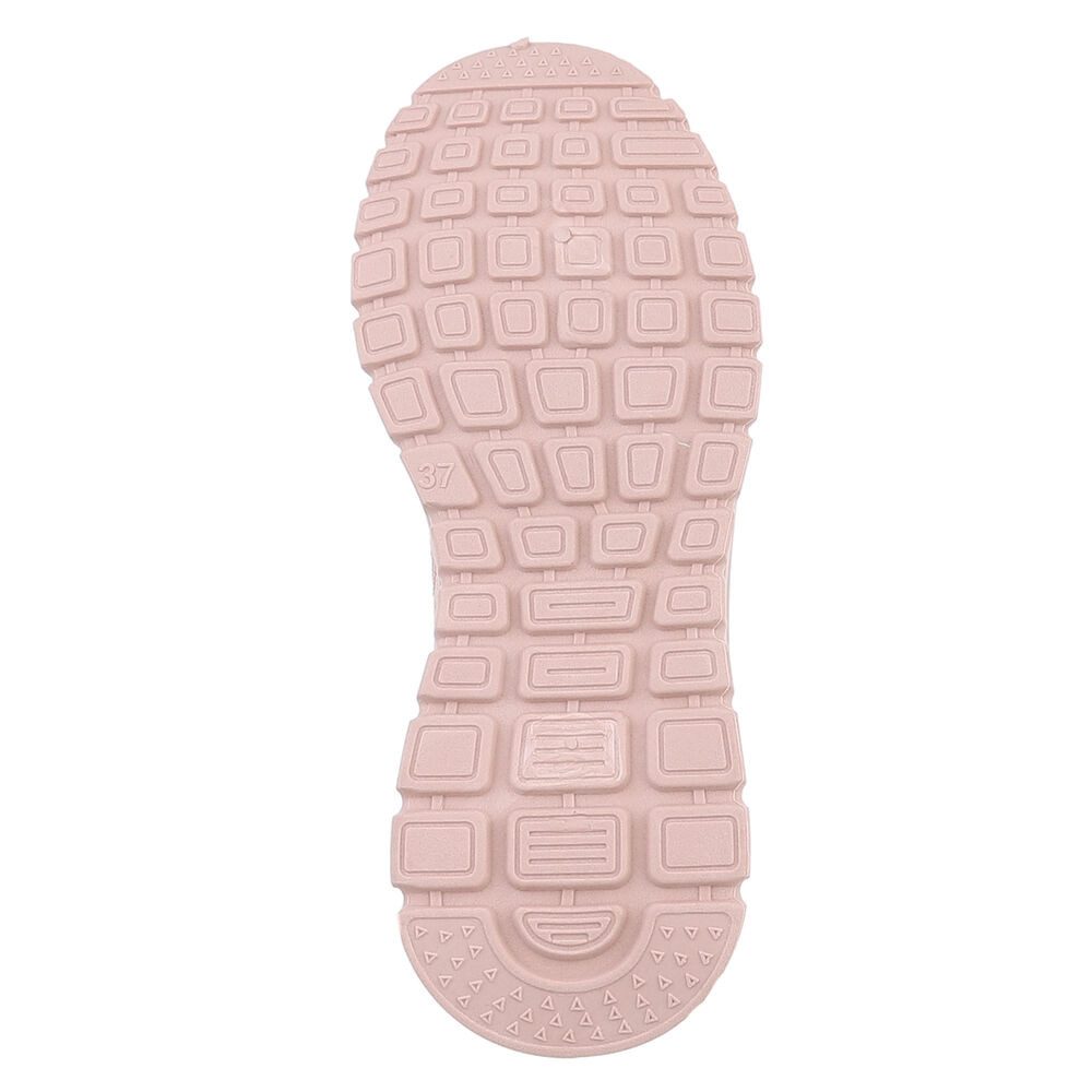 Ital-Design Sportlicher Damenschuh mit atmungsaktivem Obermaterial Slip-On Sneaker (88843498) Keilabsatz/Wedge Sneakers Low in Altrosa