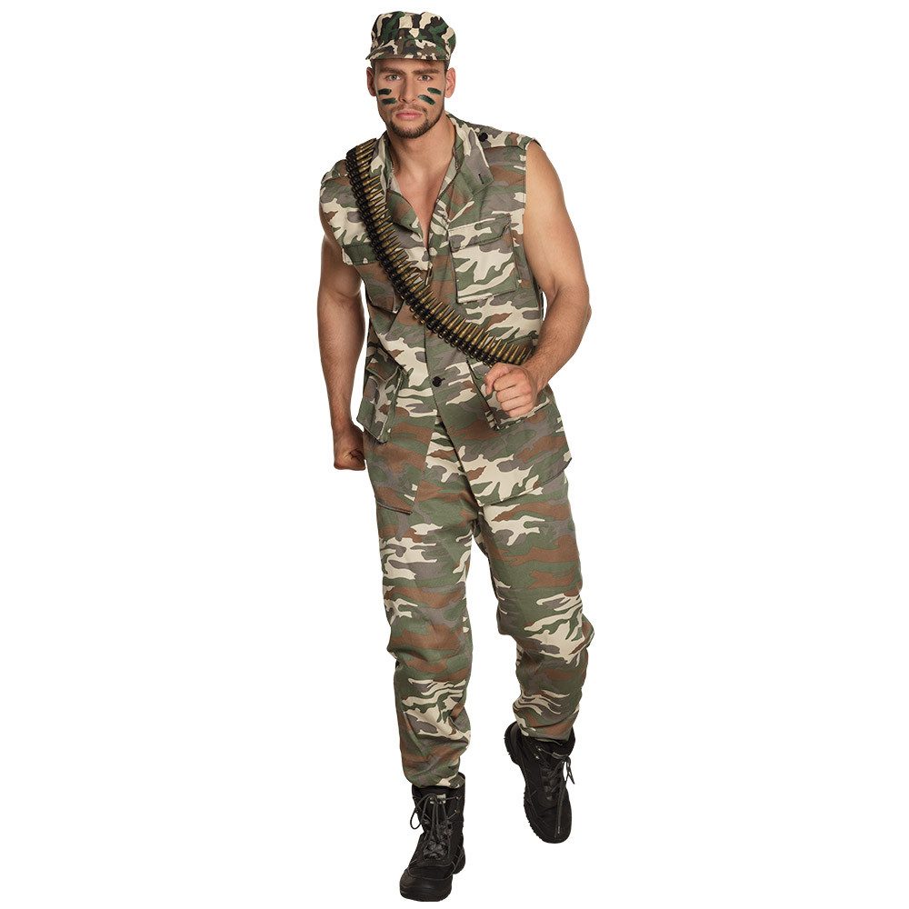 Boland Kostüm Patronengurt 160 cm Munition Gürtel für Rambo Army Karneval, Passend zu Militär Outfits oder Rambo Kostüm