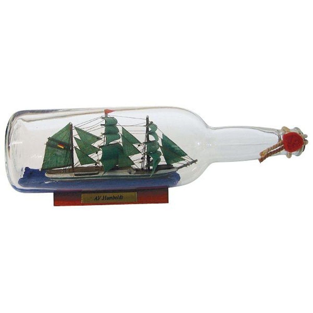 Linoows Dekoobjekt Buddelschiff, Flaschenschiff Alexander v. Humboldt, Segelschiff Modell in der Flasche