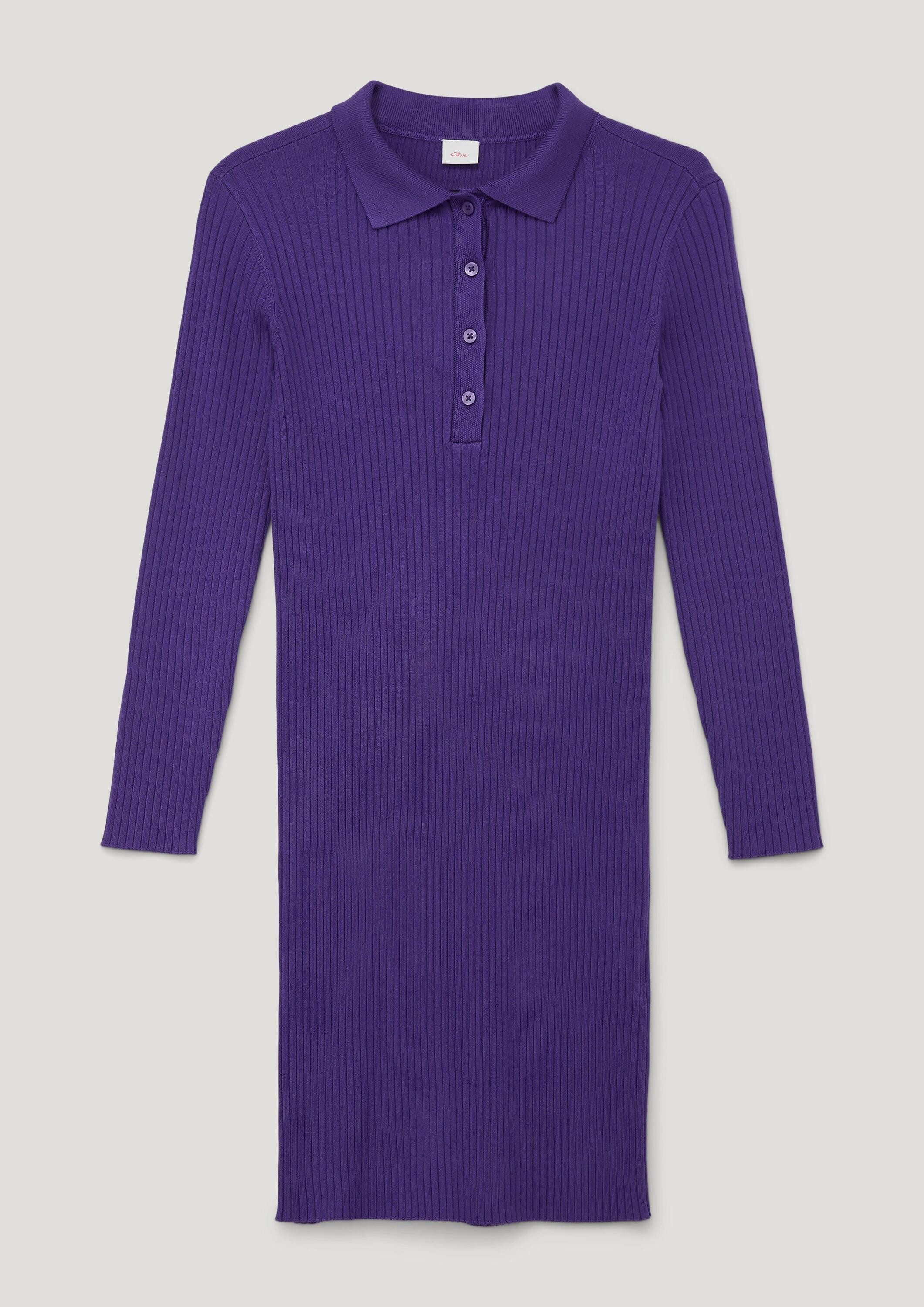 s.Oliver Minikleid Kleid Strickkleid aus Viskosemix