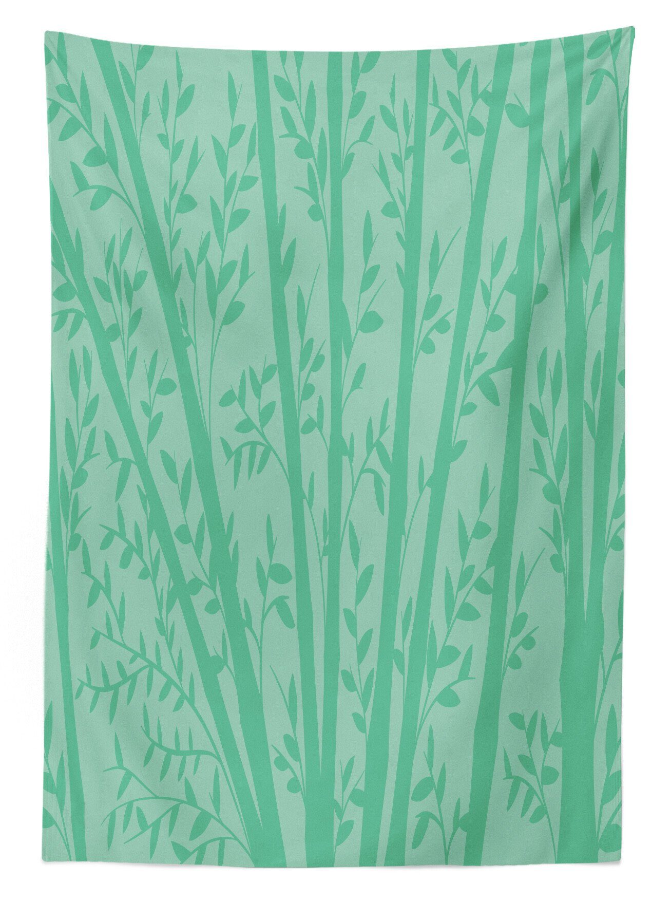 Für Tropisch Bereich Außen Tischdecke Abakuhaus Klare Farben, den Zusammensetzung Waschbar Bambusstämme geeignet Farbfest