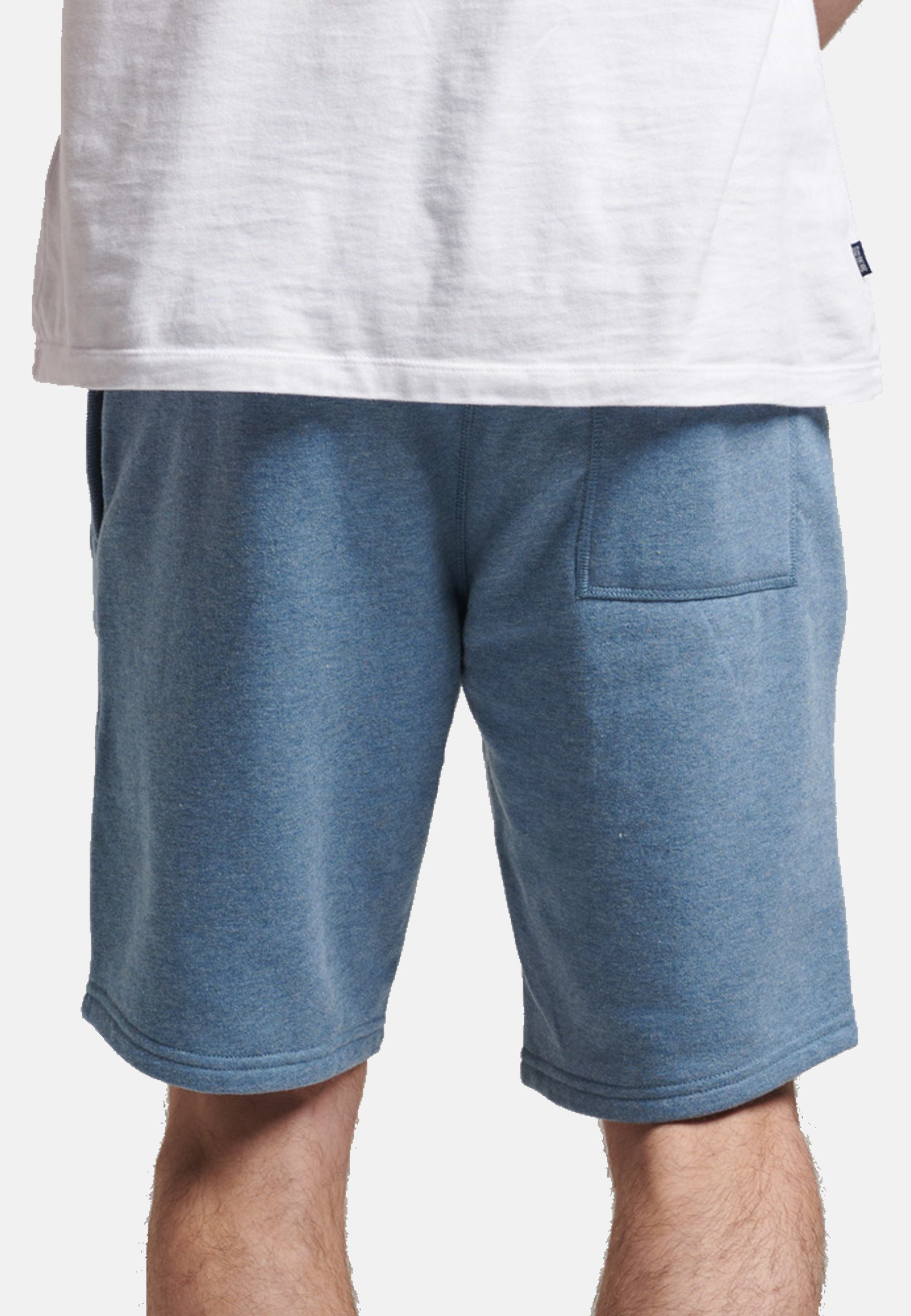 Sweatshorts mit Jersey-Shorts Hose Superdry blau Logo-Stickerei Vintage