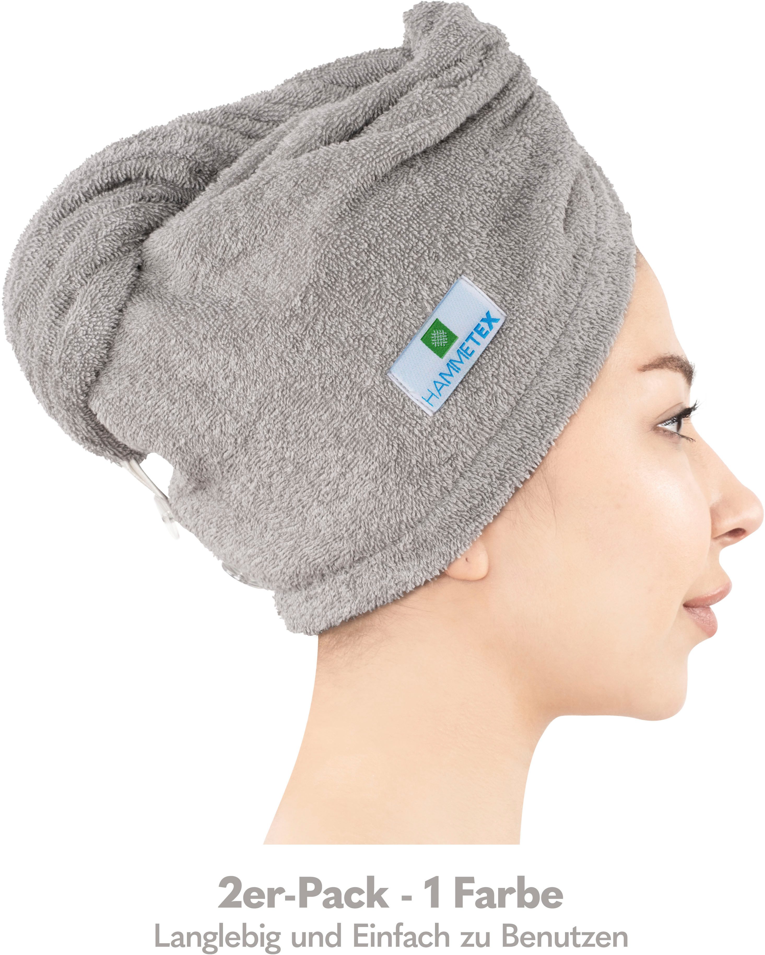 HAMMETEX Turban-Handtuch 2er Set Haarturban Damen, günstig online kaufen