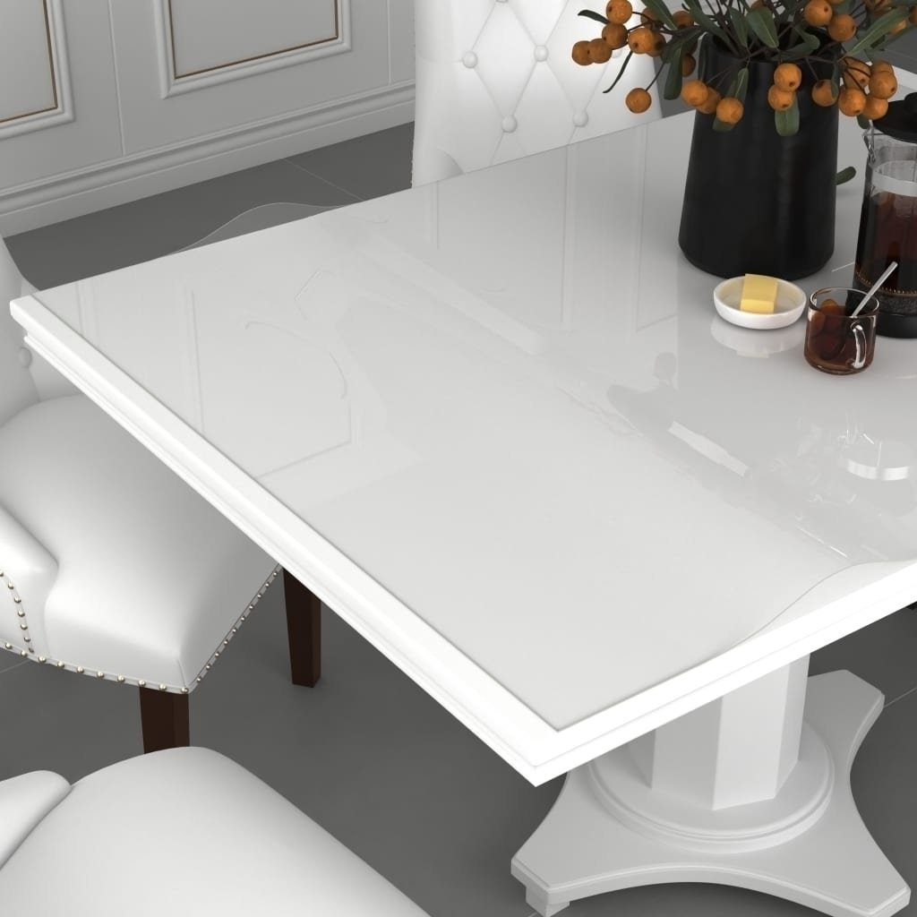 Tischdecke aus PVC in Transparent