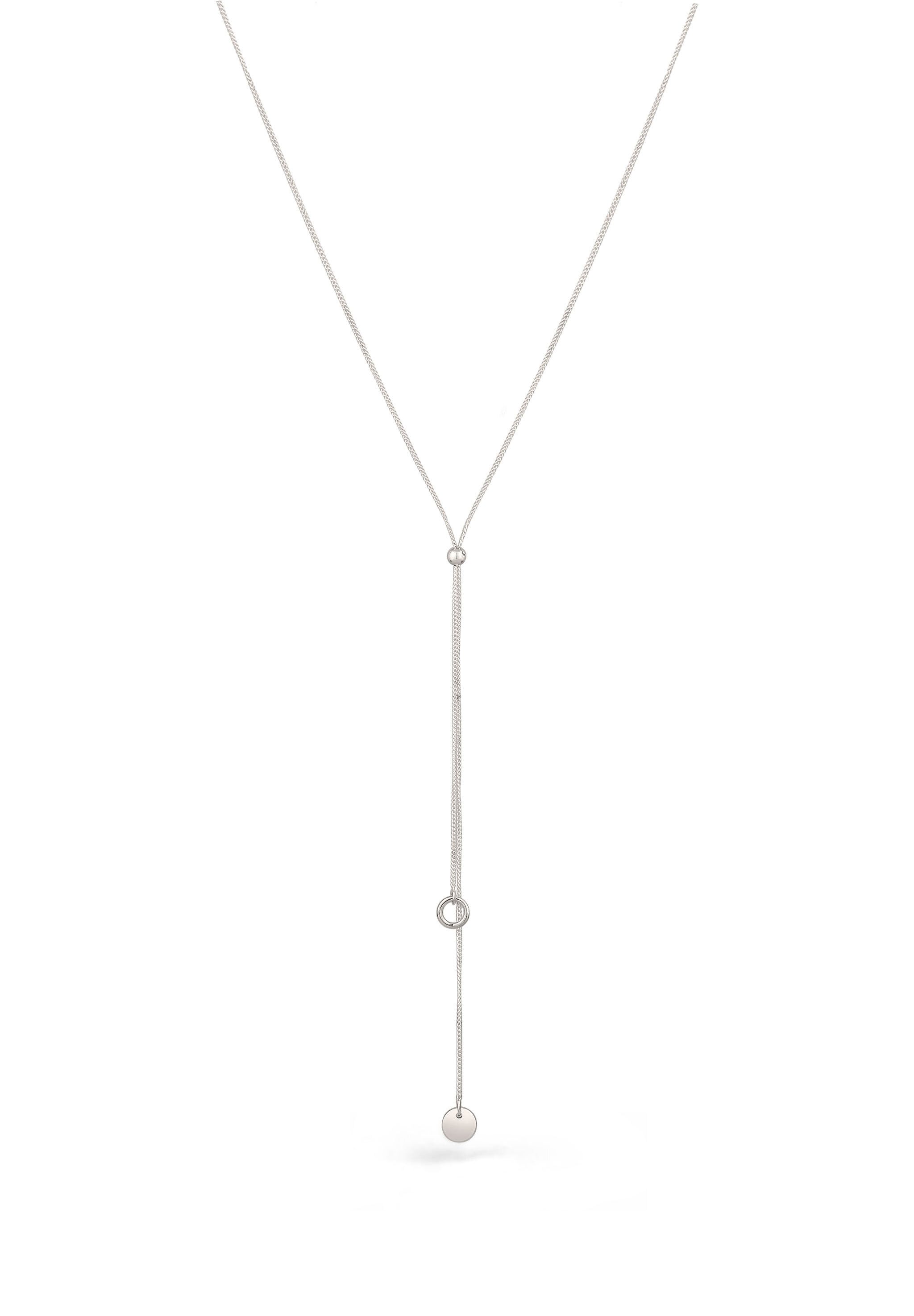 Elli Kette ohne Anhänger Y-Halskette Plättchen 925 Sterling Silber günstig online kaufen