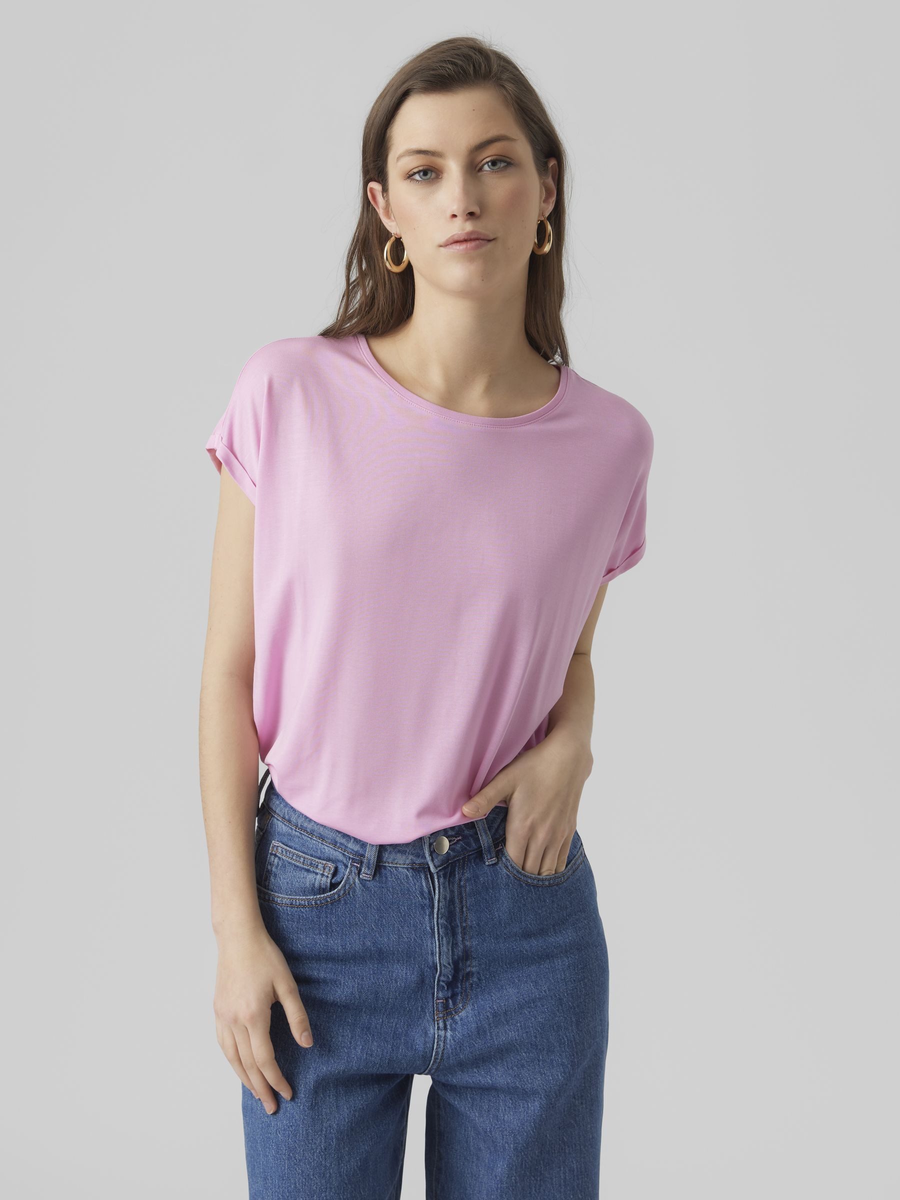 Vero Moda T-Shirt 2er-Pack Einfarbiges Stretch günstig online kaufen