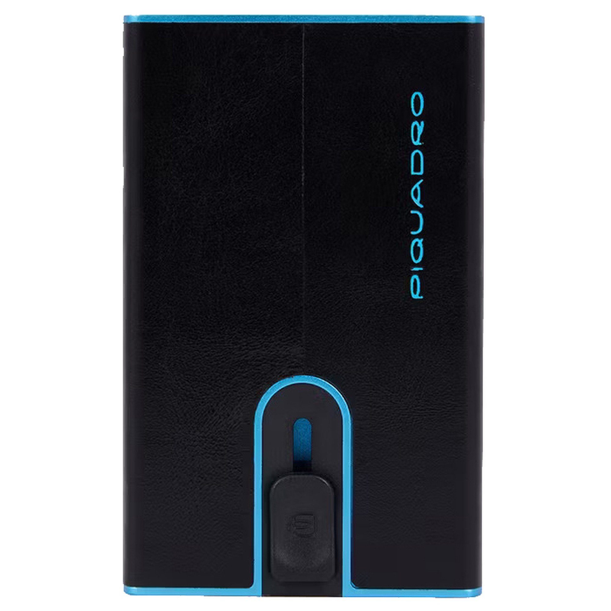 Piquadro Geldbörse Blue Square - Kreditkartenetui 11cc 10 cm RFID (1-tlg) black