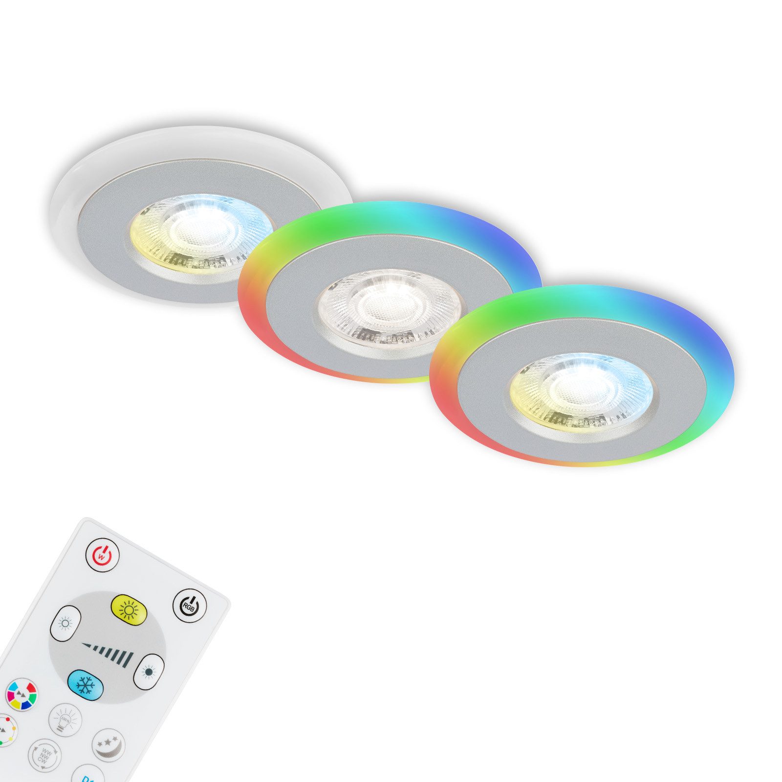Briloner Leuchten LED Einbauleuchte SKILL, LED fest integriert