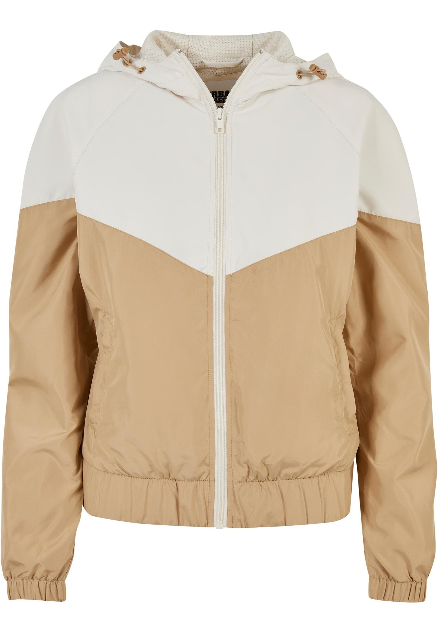 URBAN CLASSICS Sommerjacke Arrow Windbreaker (1-St) whitesand/unionbeige Ladies Damen