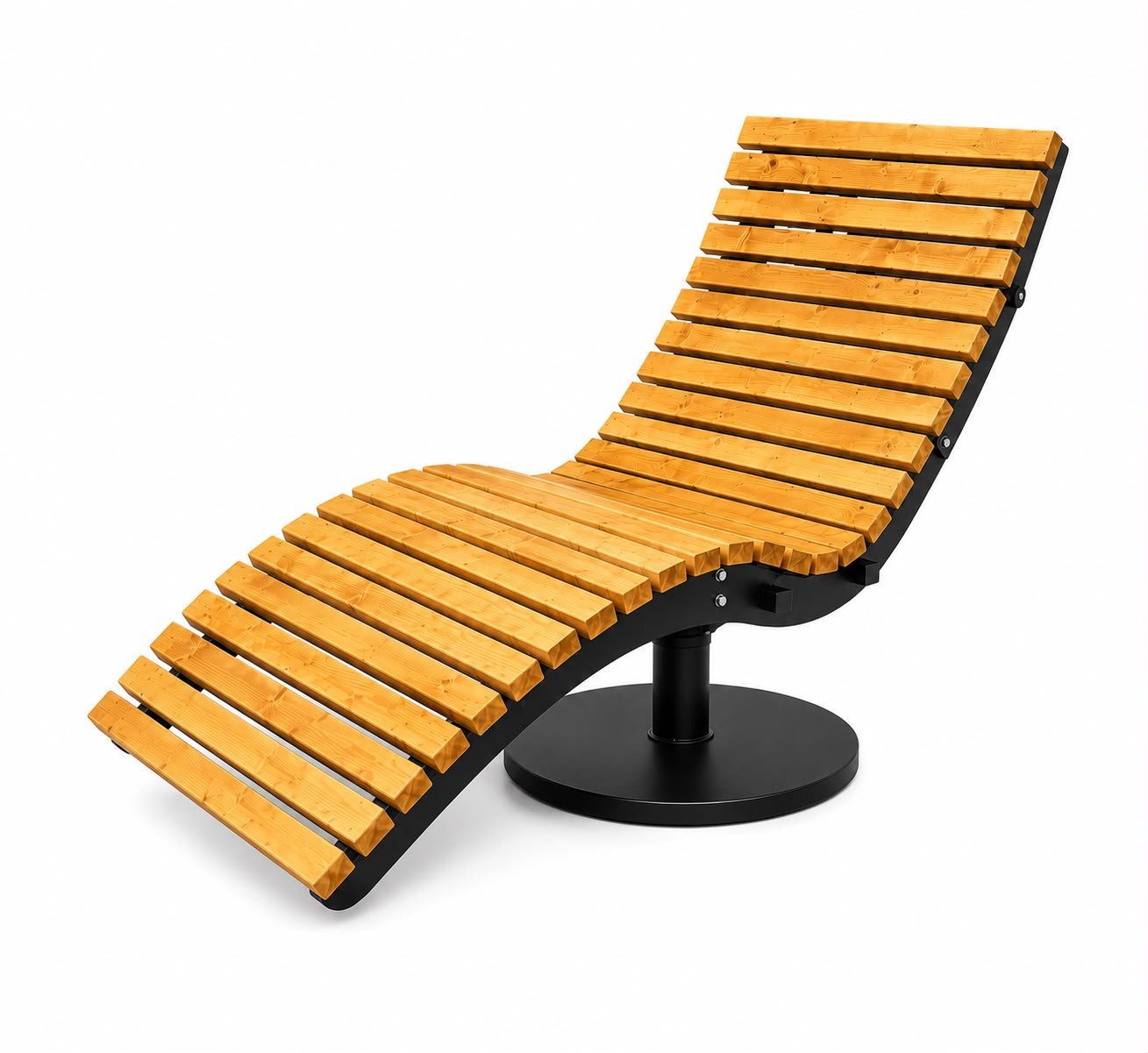 Gartenliege Wellenliege drehbar Sonnenliege Relaxliege Waldsofa Liegebank