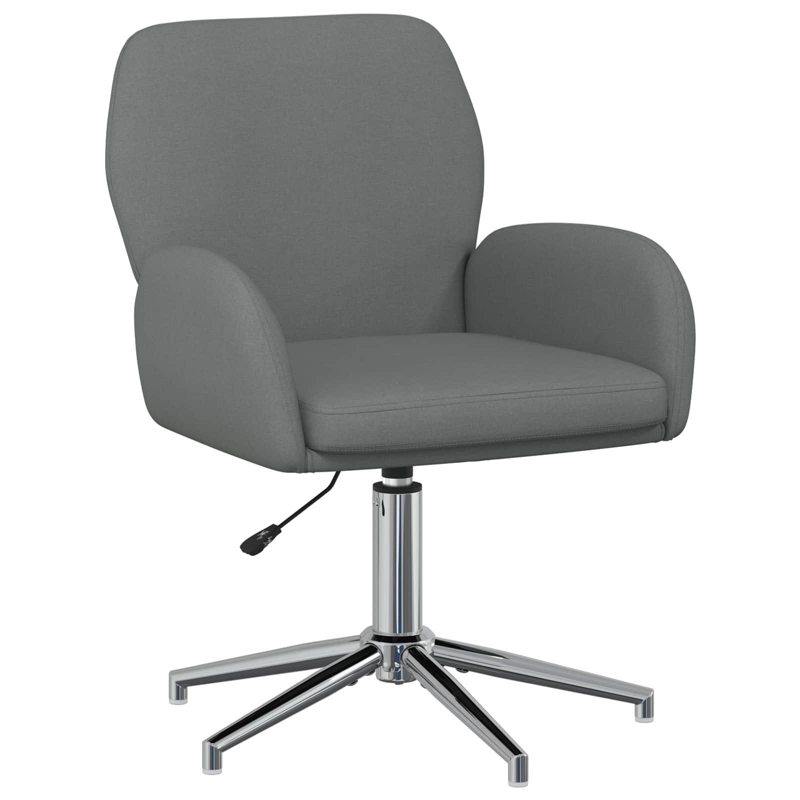 vidaXL Bürostuhl Drehstuhl 54 x 58 x 90 cm Dunkelgrau Stoff (1 St)
