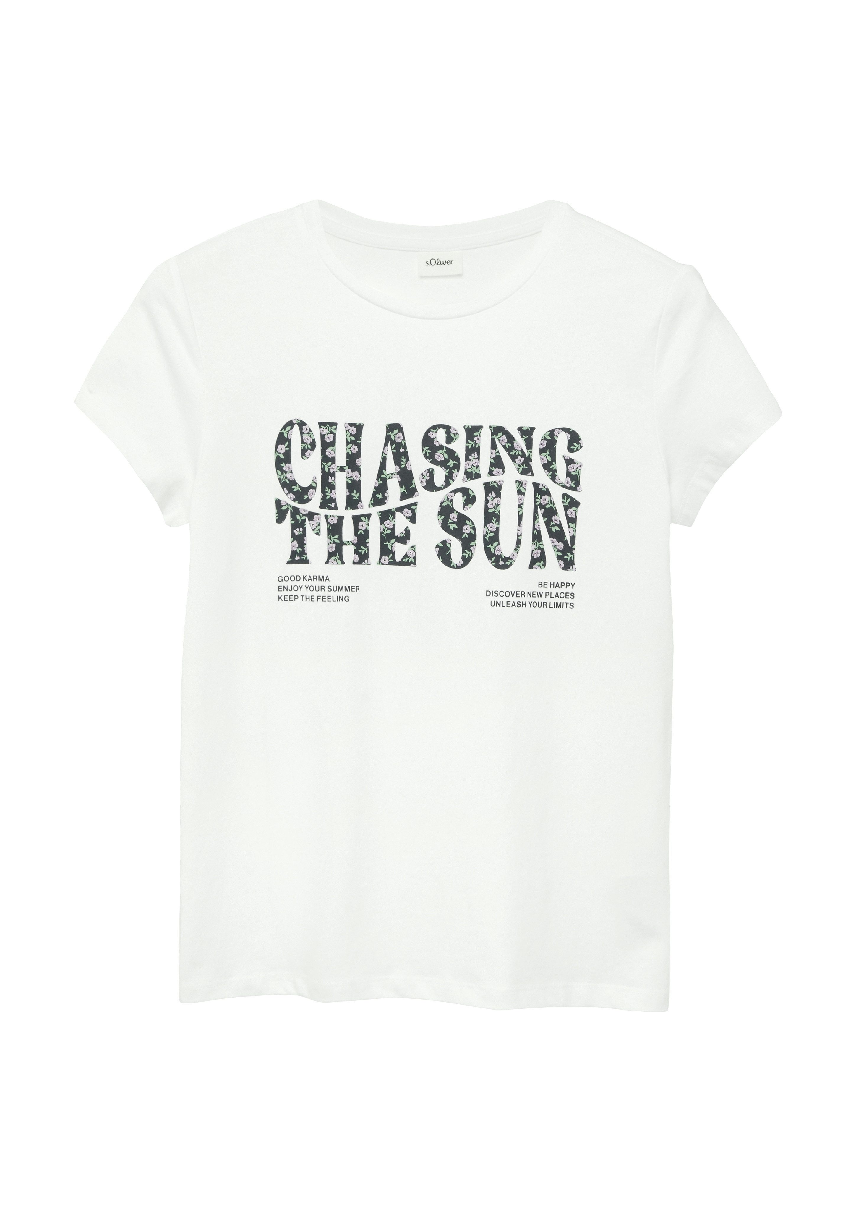 s.Oliver Junior Kurzarmshirt Sommershirt mit Print