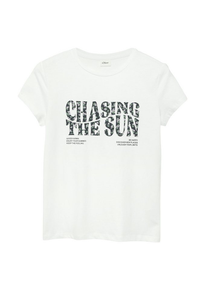 s.Oliver Junior Kurzarmshirt Sommershirt mit Print