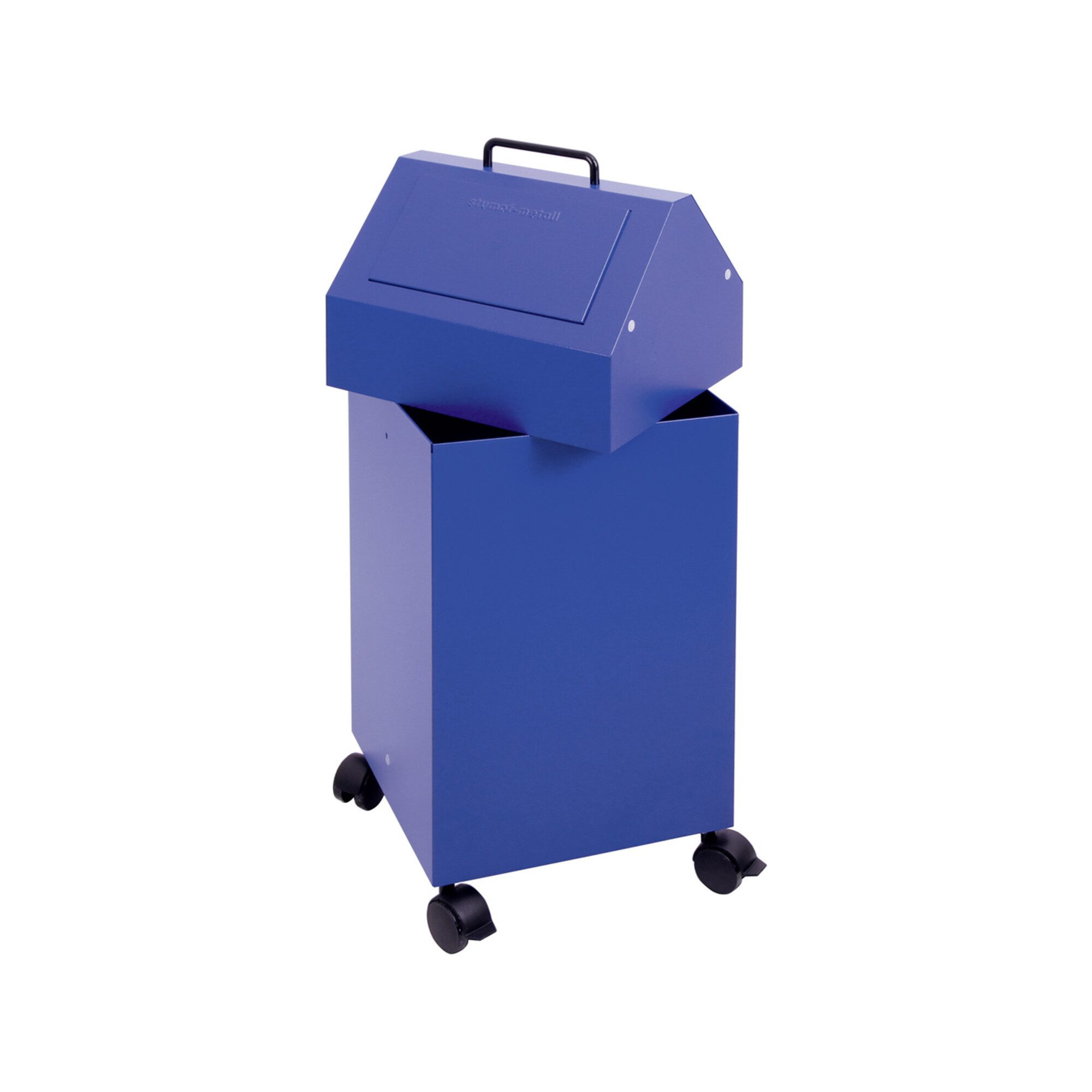Stumpf Metall GmbH Mülleimer Stumpf Sortsystem 45, fahrbar, RAL 5010/5010, 45 Liter