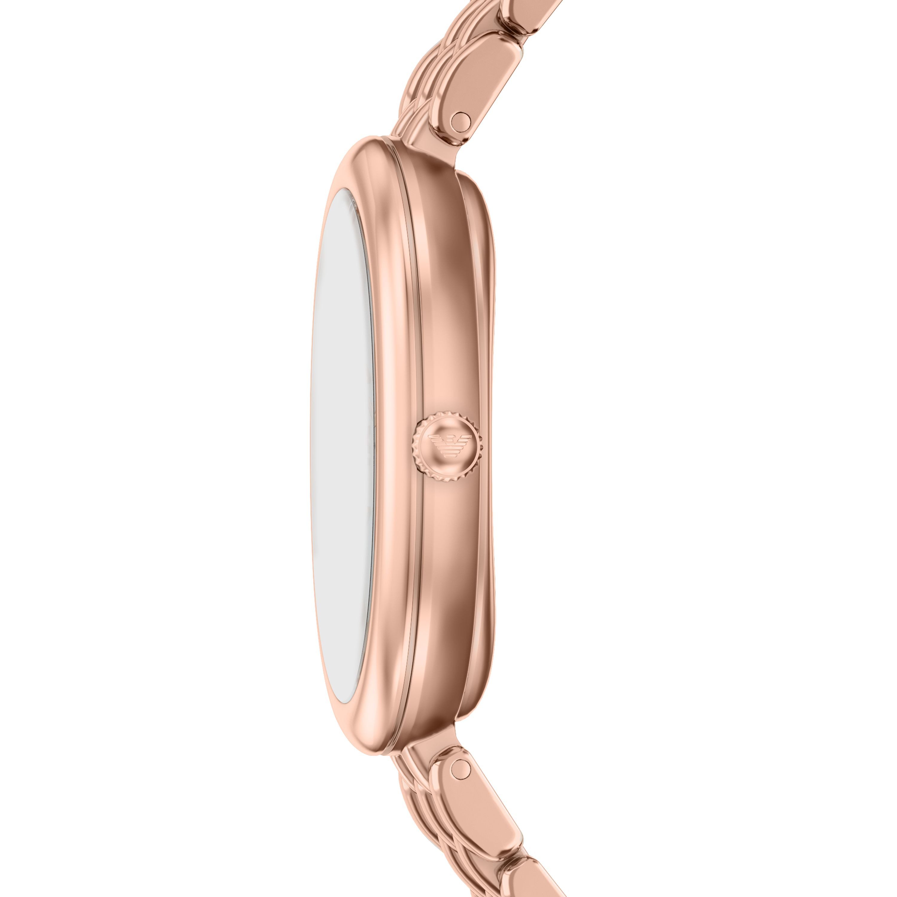 Emporio Armani Quarzuhr SINFONIA AR11775, Armbanduhr, Damenuhr, Edelstahlarmband, analog