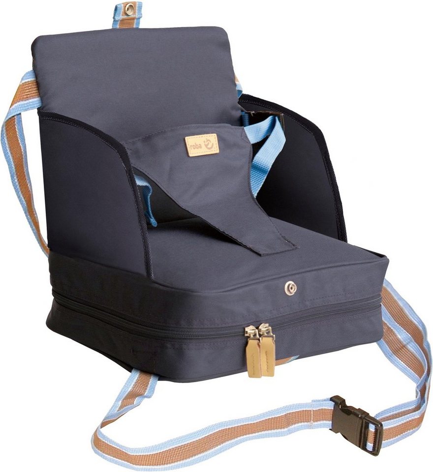 roba® Tischsitz Boostersitz, dunkelblau, Mobile Sitzerhöhung - perfekt für  unterwegs