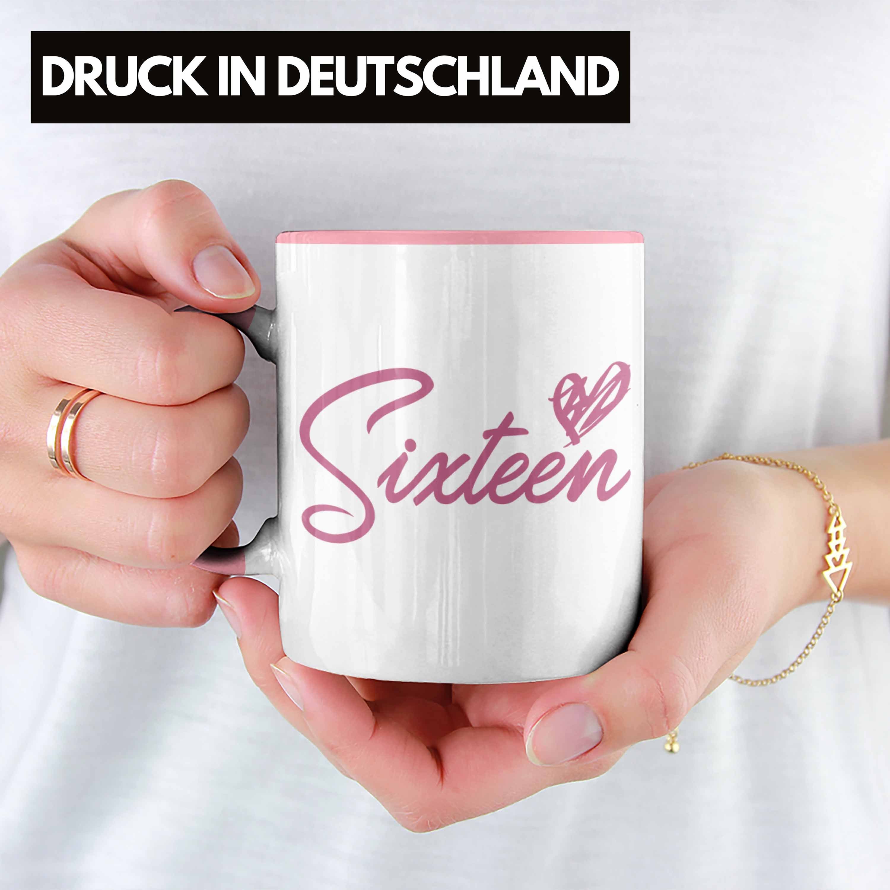 Trendation Tasse Trendation - 16. Geburtstag Tasse Geschenk Mädchen Geschenkidee Lustig Spruch 16 Geschenke Geschenkideen zum 16 Bday 16er Witzig – Bild 2 von 5