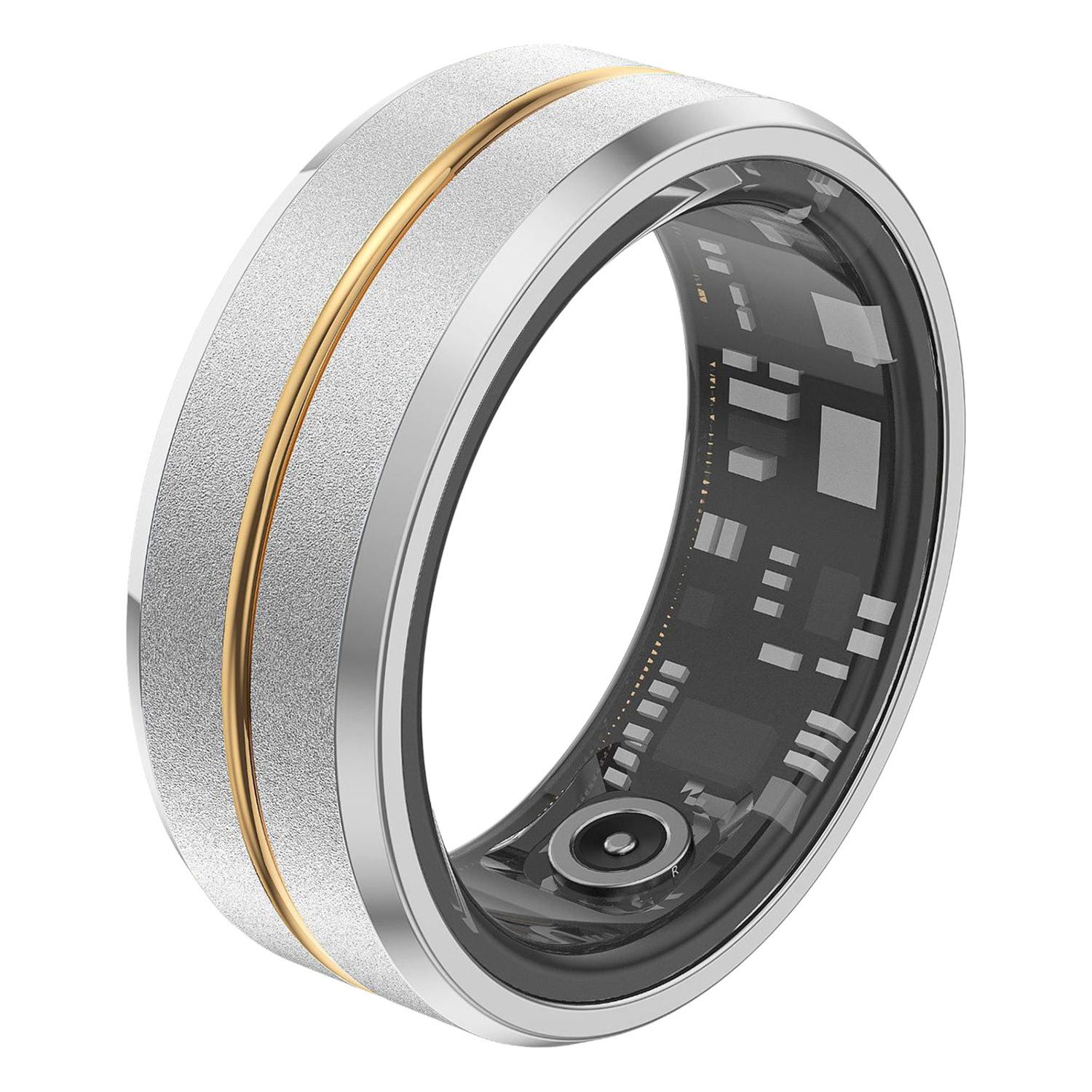 Refttenw Smart Ring Herren Damen Smartring mit 24/7 Gesundheitsmonitor, Fitness Tracker, Foto-Fernsteuerung, App-Anbindung, IP68 Wasserdicht