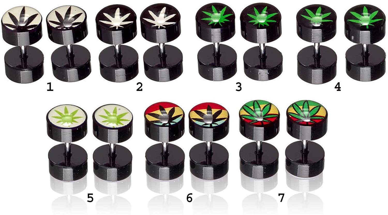 Karisma Plug Karisma 1 Paar Fake Plug Tunnel Acyl Ohrring Ohrstecker Mariju günstig online kaufen