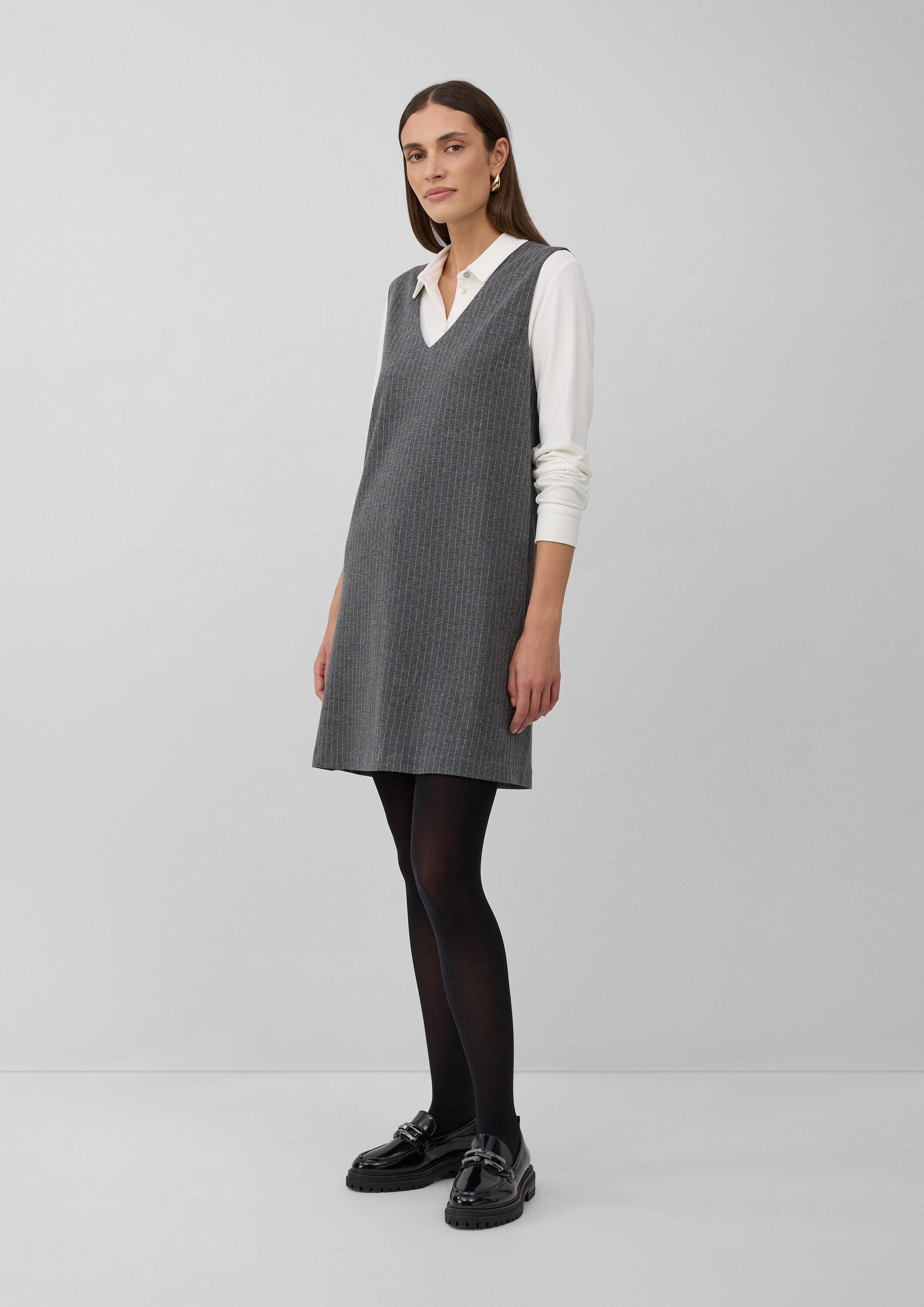 s.Oliver Minikleid Kleid Kleid im A-Shape mit Nadelstreifen