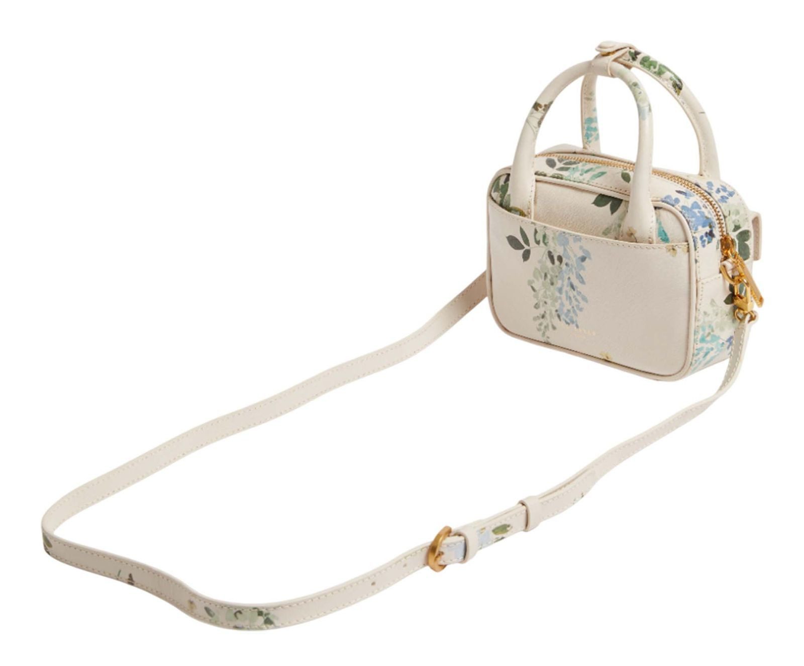 Ted Baker Handtasche Anibell Detail Floral Mini Leather Crossbody Bag, aus echtem Rindsleder