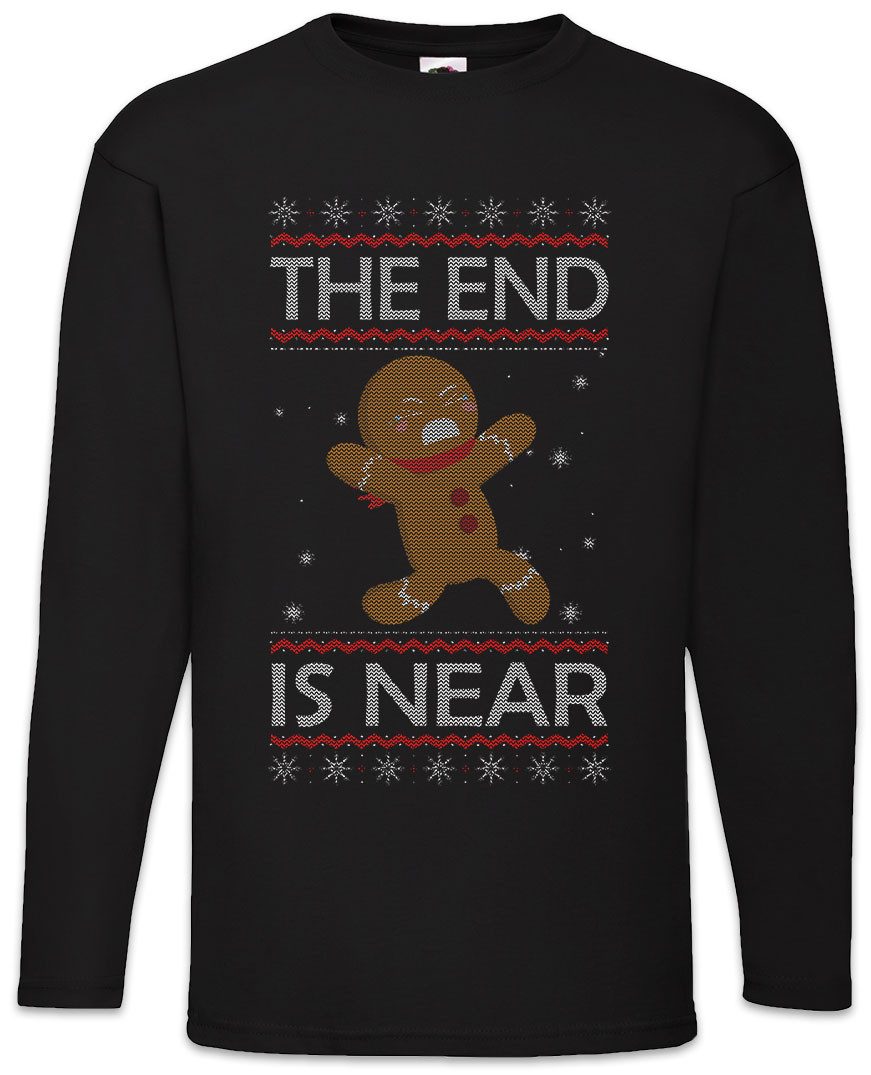 Urban Backwoods Langarmshirt Christmas Ginger Bread Man Langarm T-Shirt Merry Santa X-Mas Claus (1-tlg) Lebkuchen Weihnachten Weihnachtsmann Nikolaus