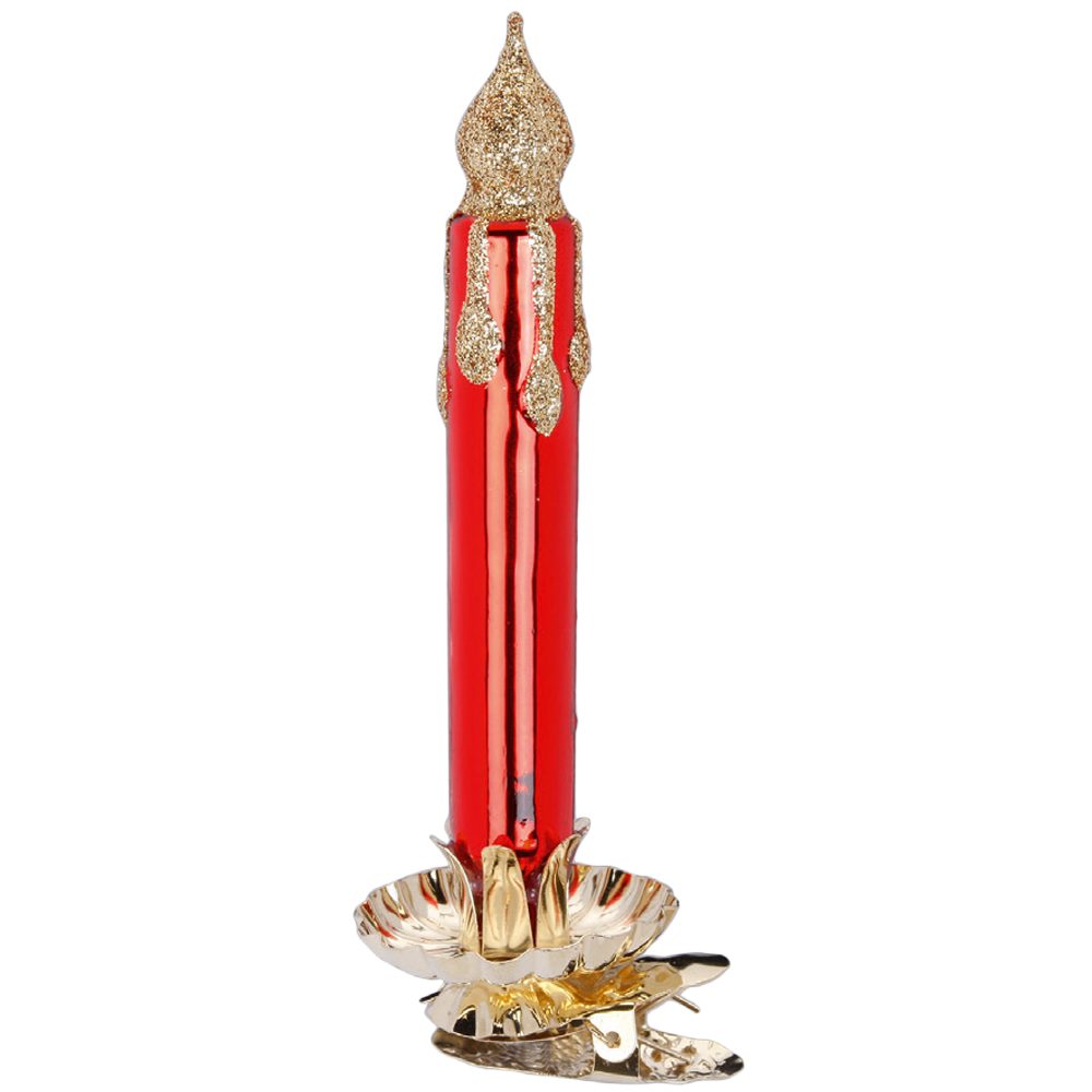 INGE-GLAS® Christbaumschmuck Kerze, Baumkerze 13cm (1-tlg), mundgeblasen, h günstig online kaufen